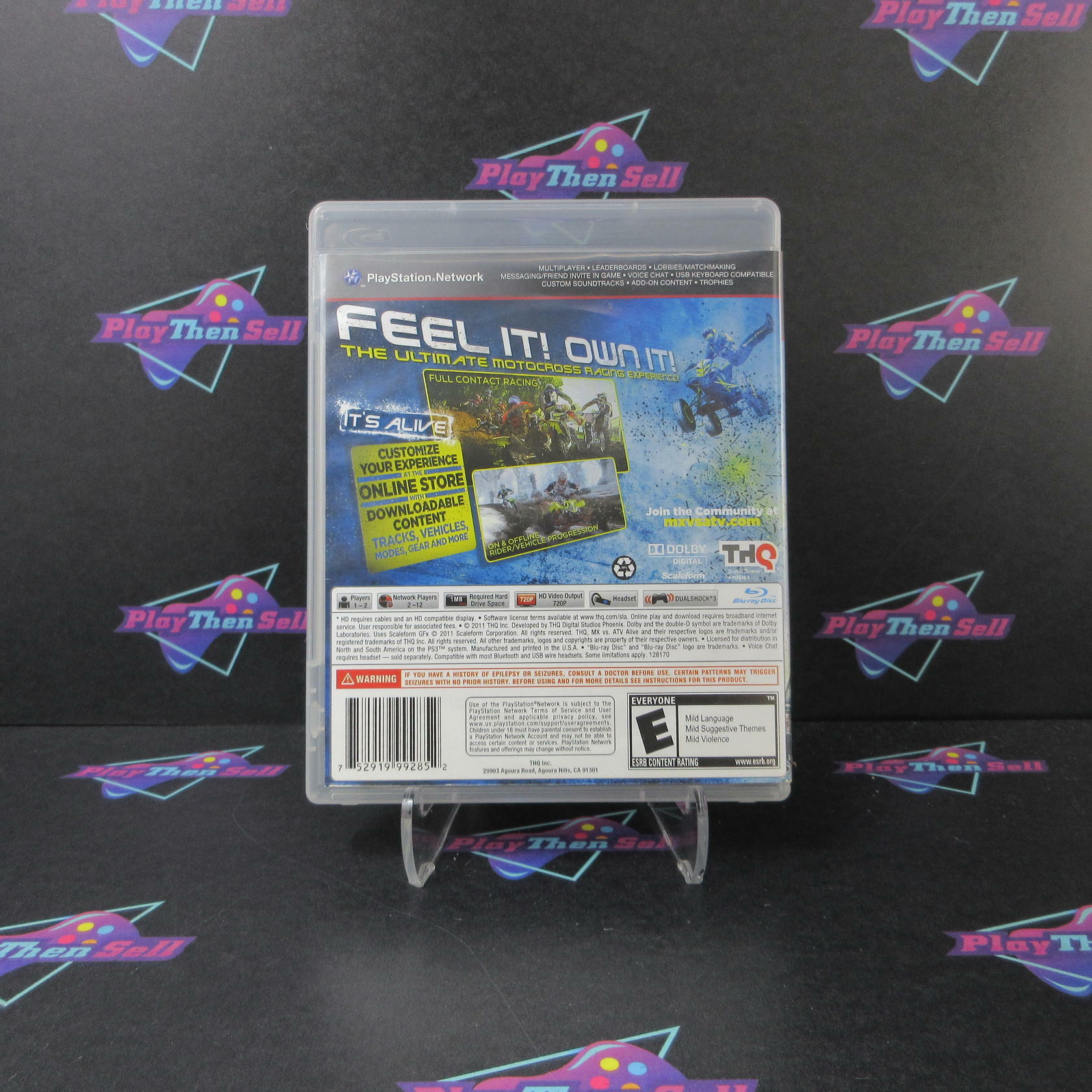 MX vs. ATV Alive PS3 PlayStation 3 Complete - Very Good