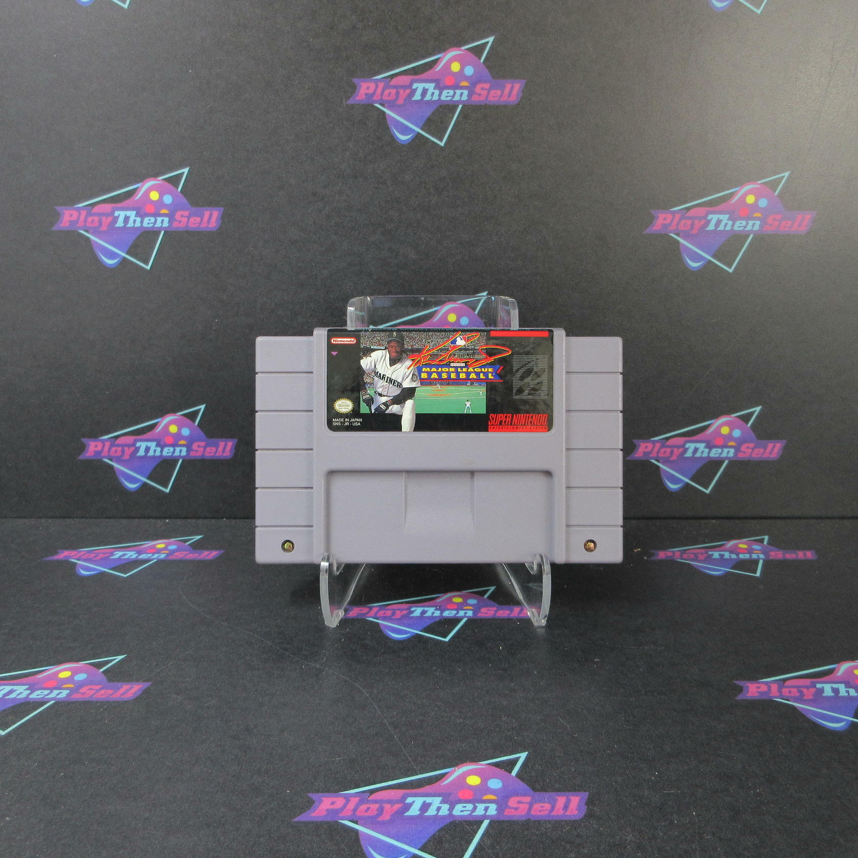 Ken Griffey Jr Major League Baseball Nintendo SNES Cartridge/Tested - Very Good