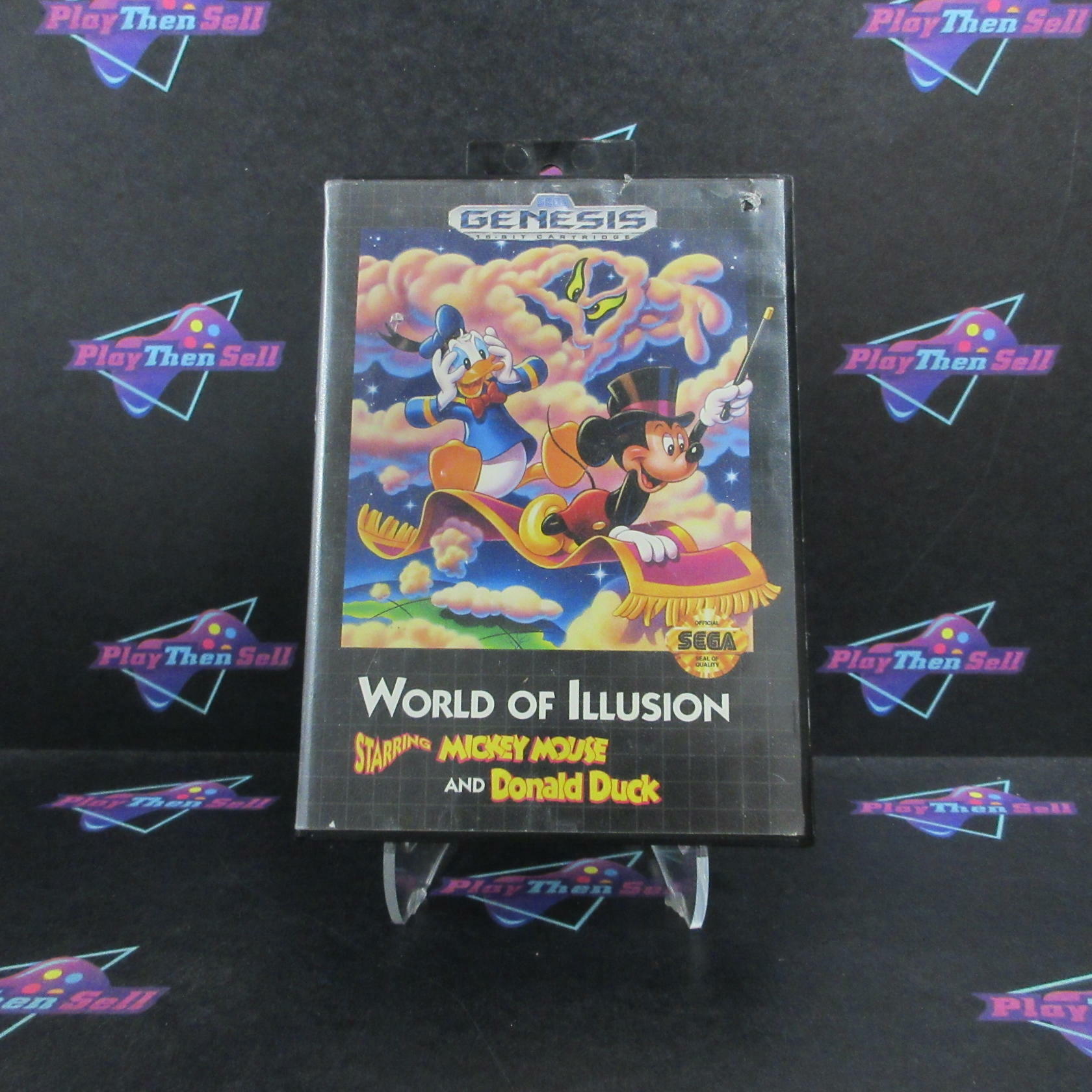 World of Illusion Disney Mickey Mouse & Donald Duck Sega Genesis CIB - Very Good