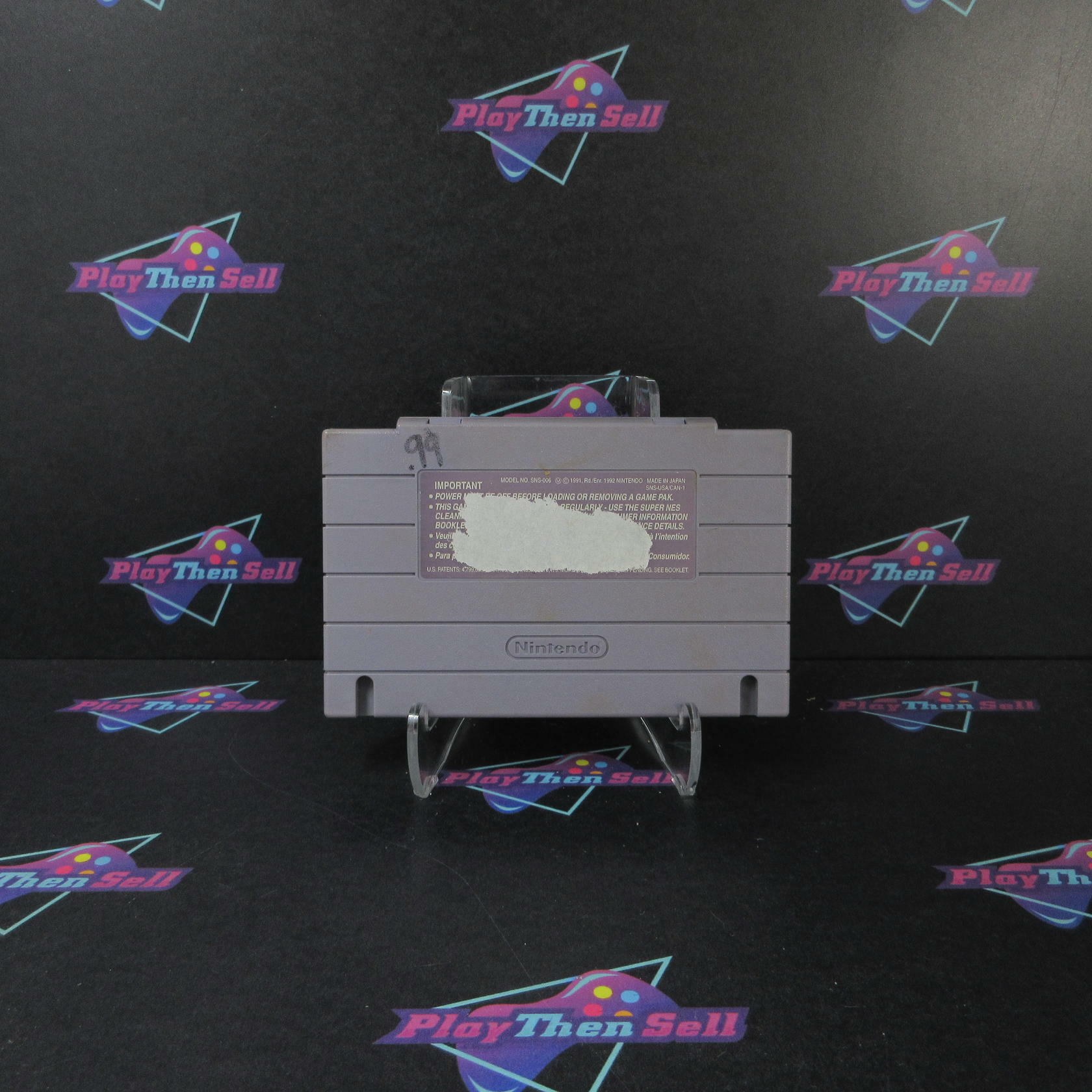 Ken Griffey Jr Major League Baseball Nintendo SNES Cartridge/Tested - Very Good