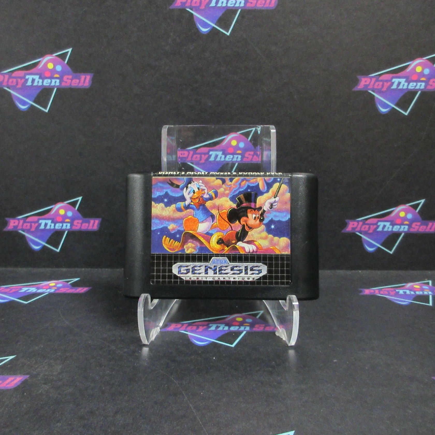 World of Illusion Disney Mickey Mouse & Donald Duck Sega Genesis CIB - Very Good