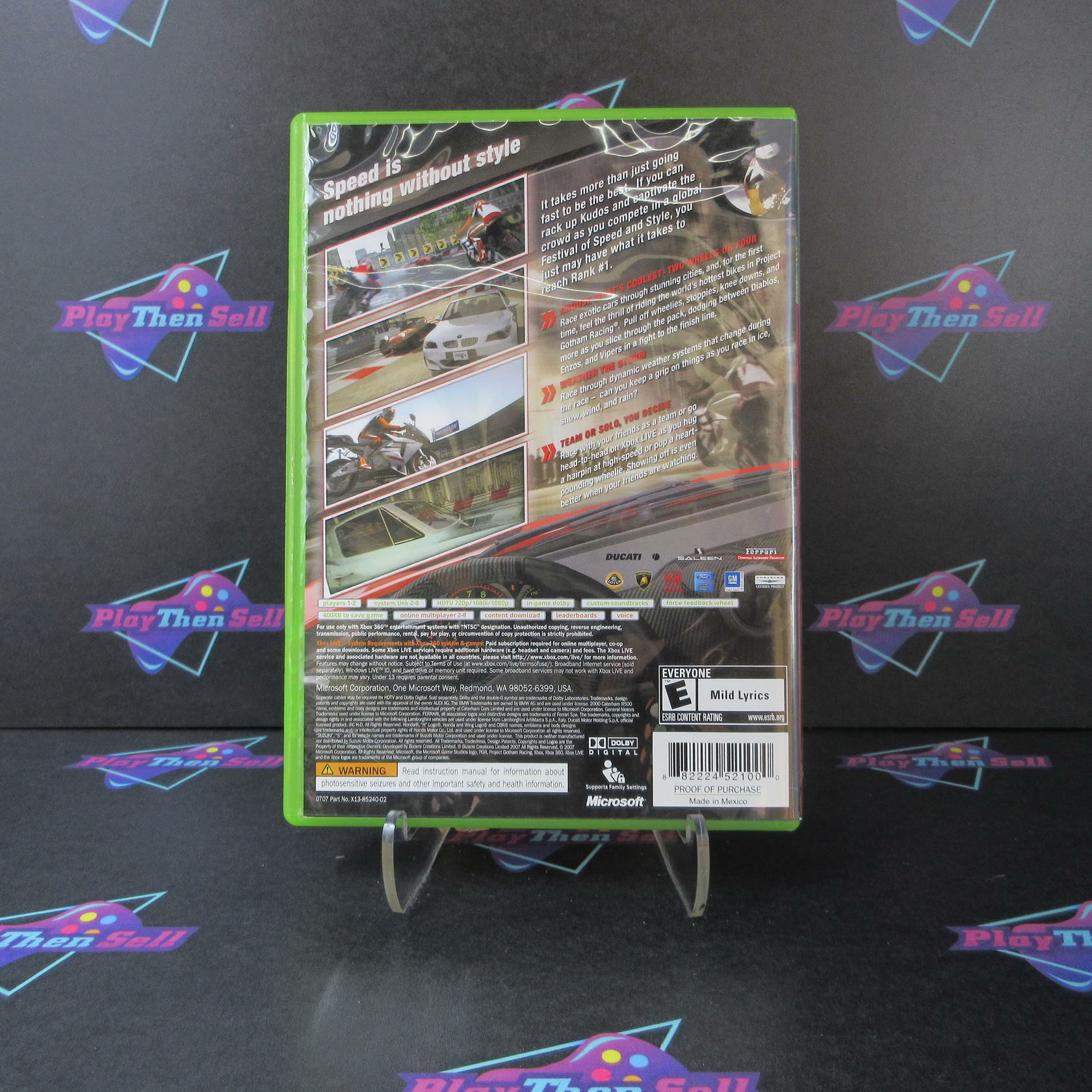 Project Gotham Racing 4 Xbox 360 - Very Good