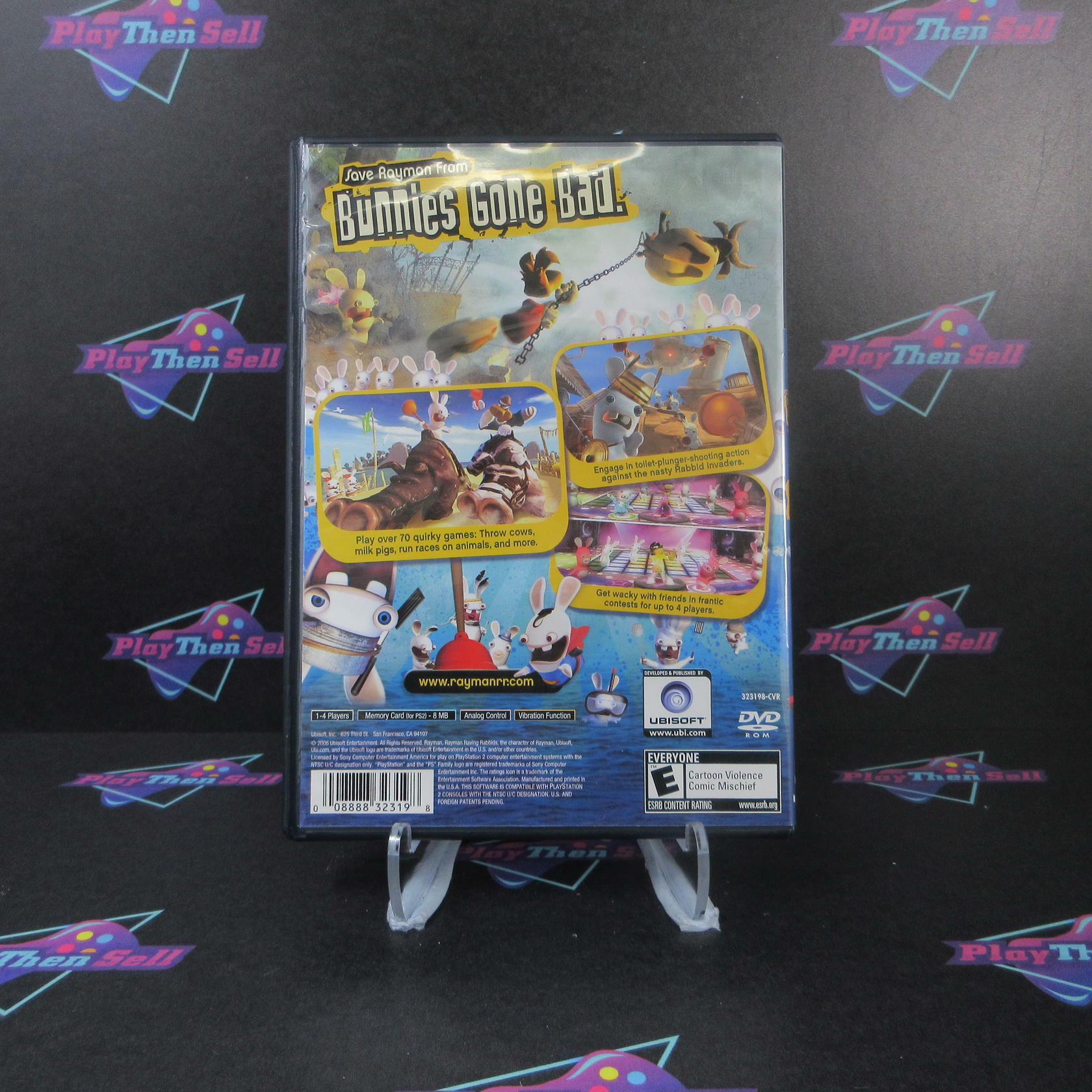 Rayman Raving Rabbids PS2 PlayStation 2 - Very Good
