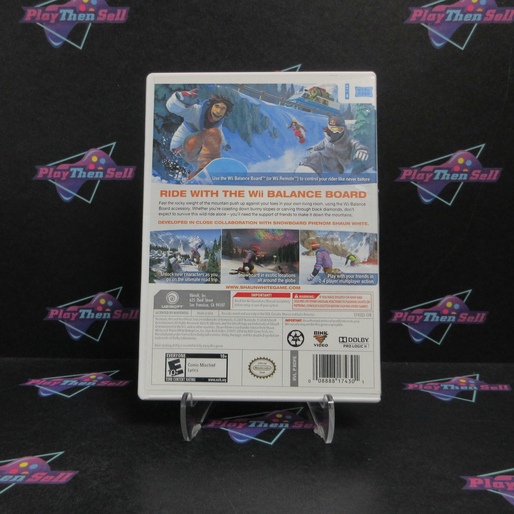 Shaun White Snowboarding Road Trip Nintendo Wii - Very Good