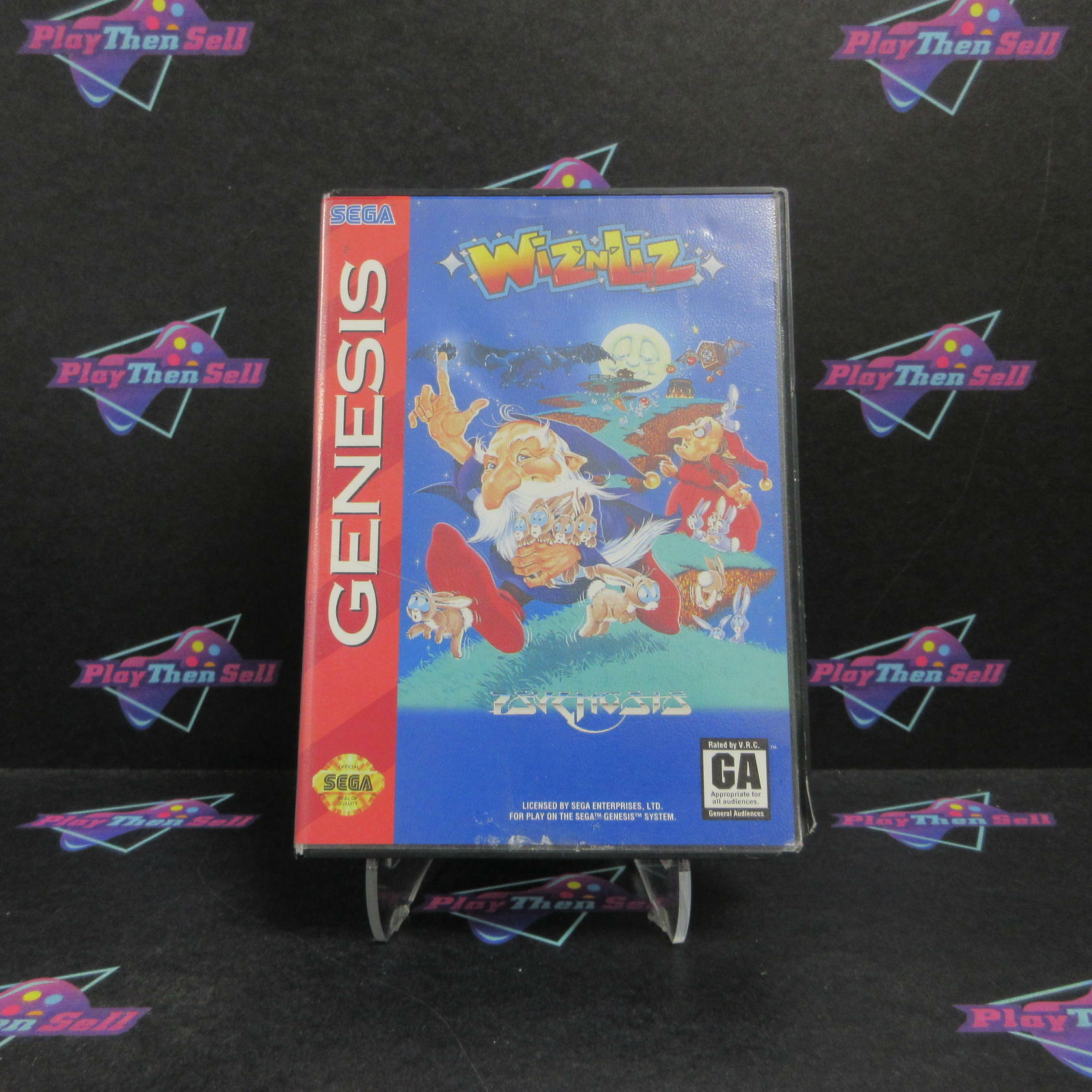 Wiz N' Liz Sega Genesis Boxed - Very Good
