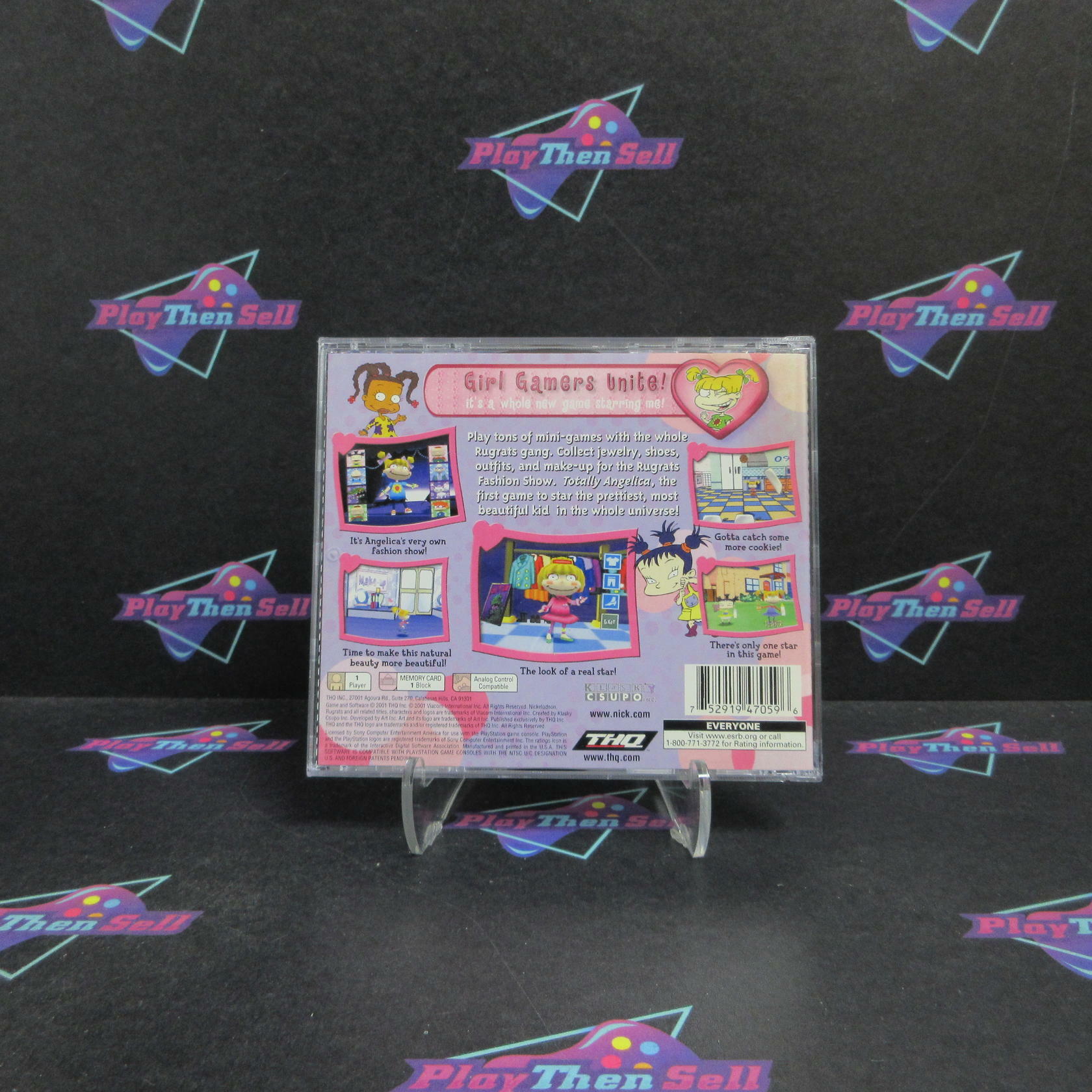 Rugrats Totally Angelica PS1 PlayStation 1 Complete - Refurbished