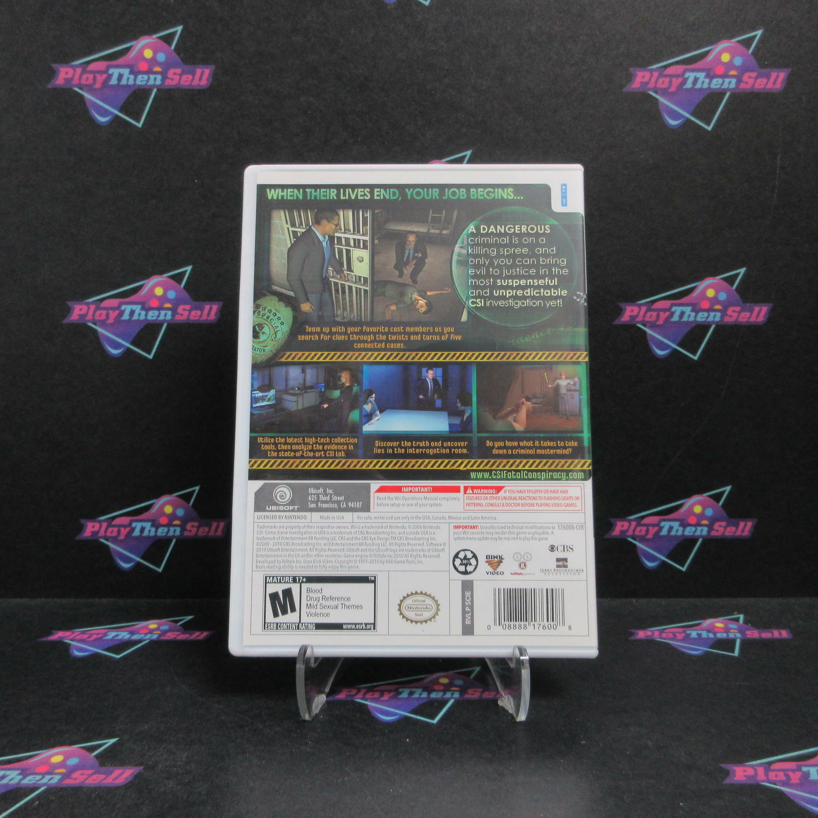 CSI Fatal Conspiracy Nintendo Wii Complete - Refurbished