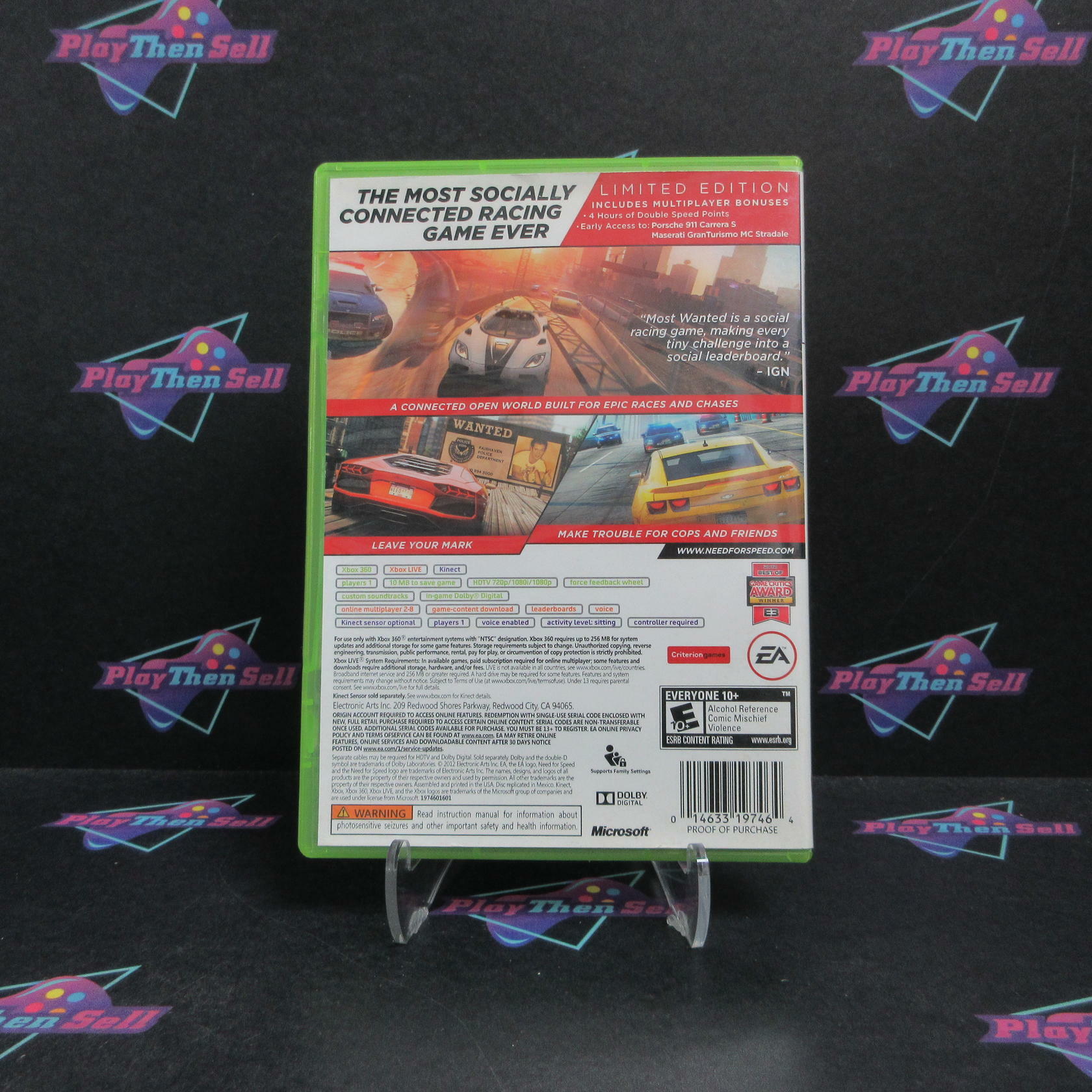 Need for Speed Most Wanted Limited Edition Xbox 360 - Very Good