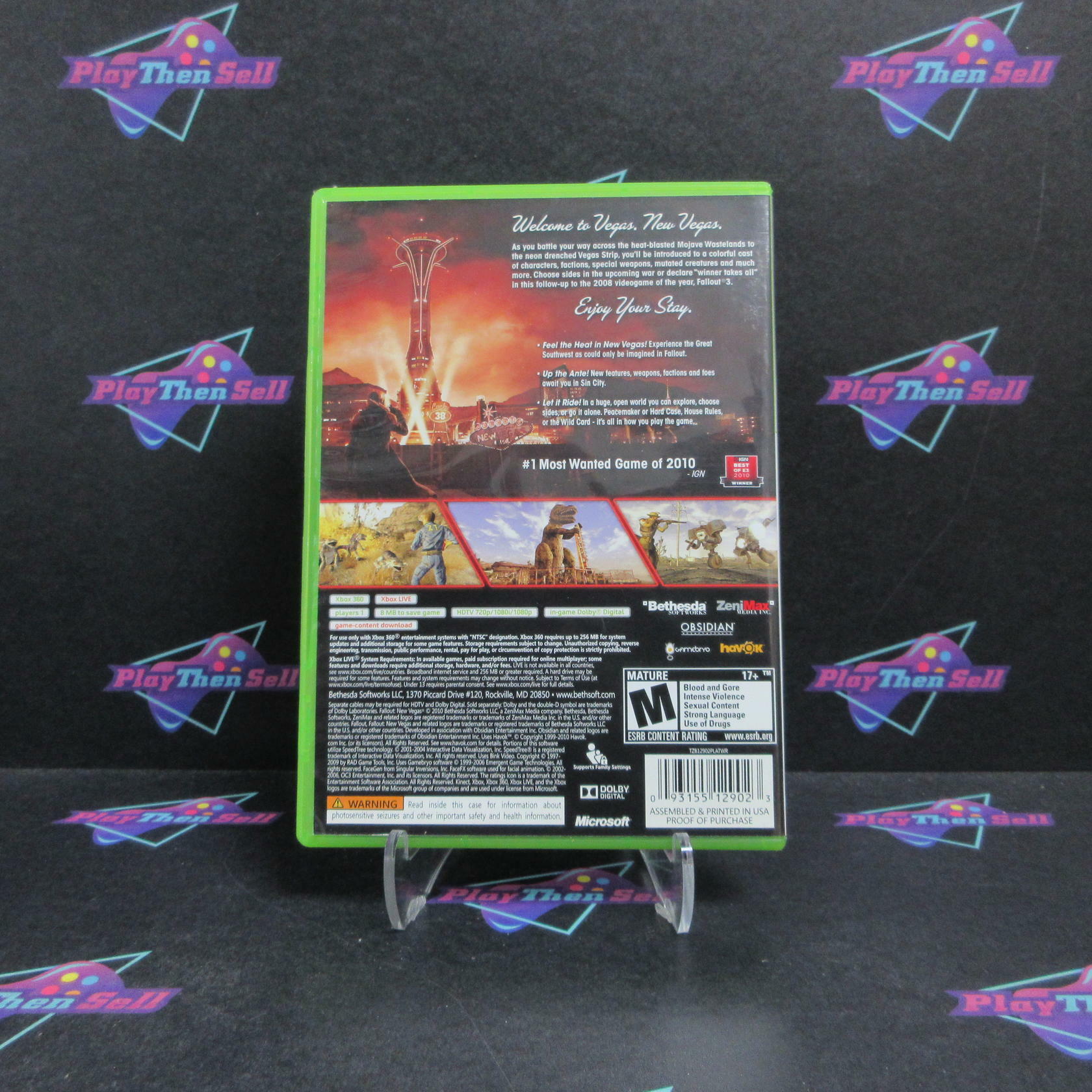 Fallout New Vegas Xbox 360 PH Complete - Excellent