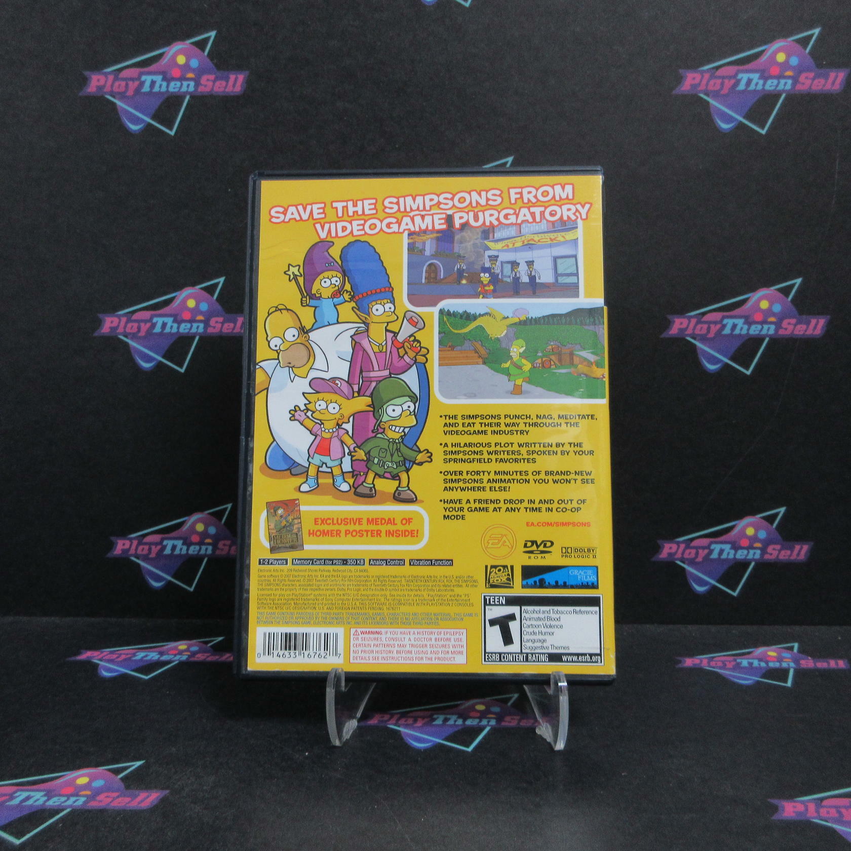 The Simpsons Game PS2 PlayStation 2 Complete - Refurbished