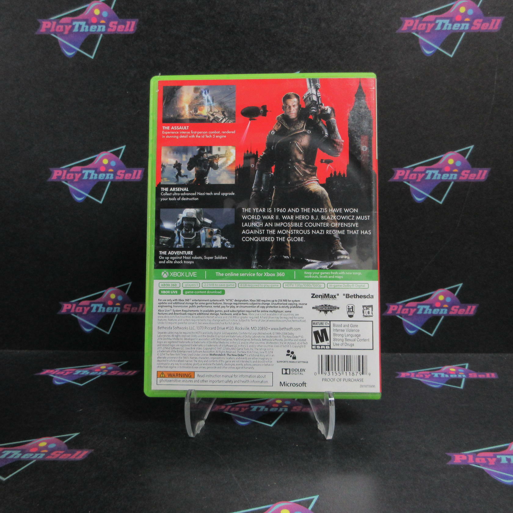 Wolfenstein The New Order Xbox 360 Complete - Refurbished