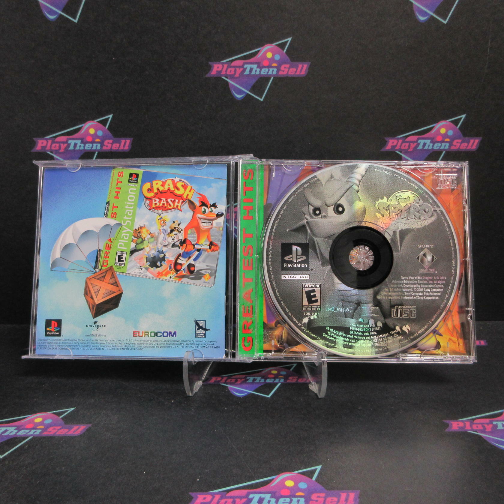 Spyro Year of the Dragon PS1 PlayStation 1 GH Complete - Very Good