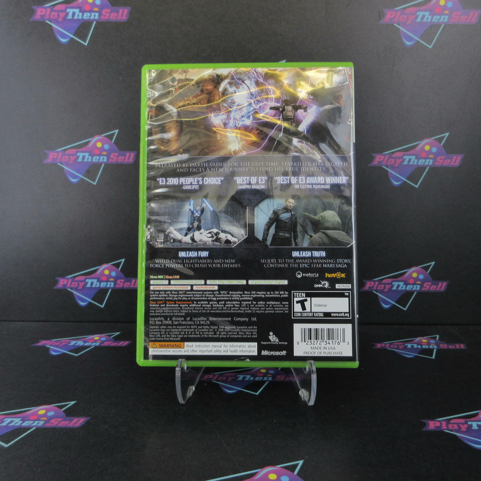 Star Wars The Force Unleashed 2 Xbox 360 Complete - Very Good