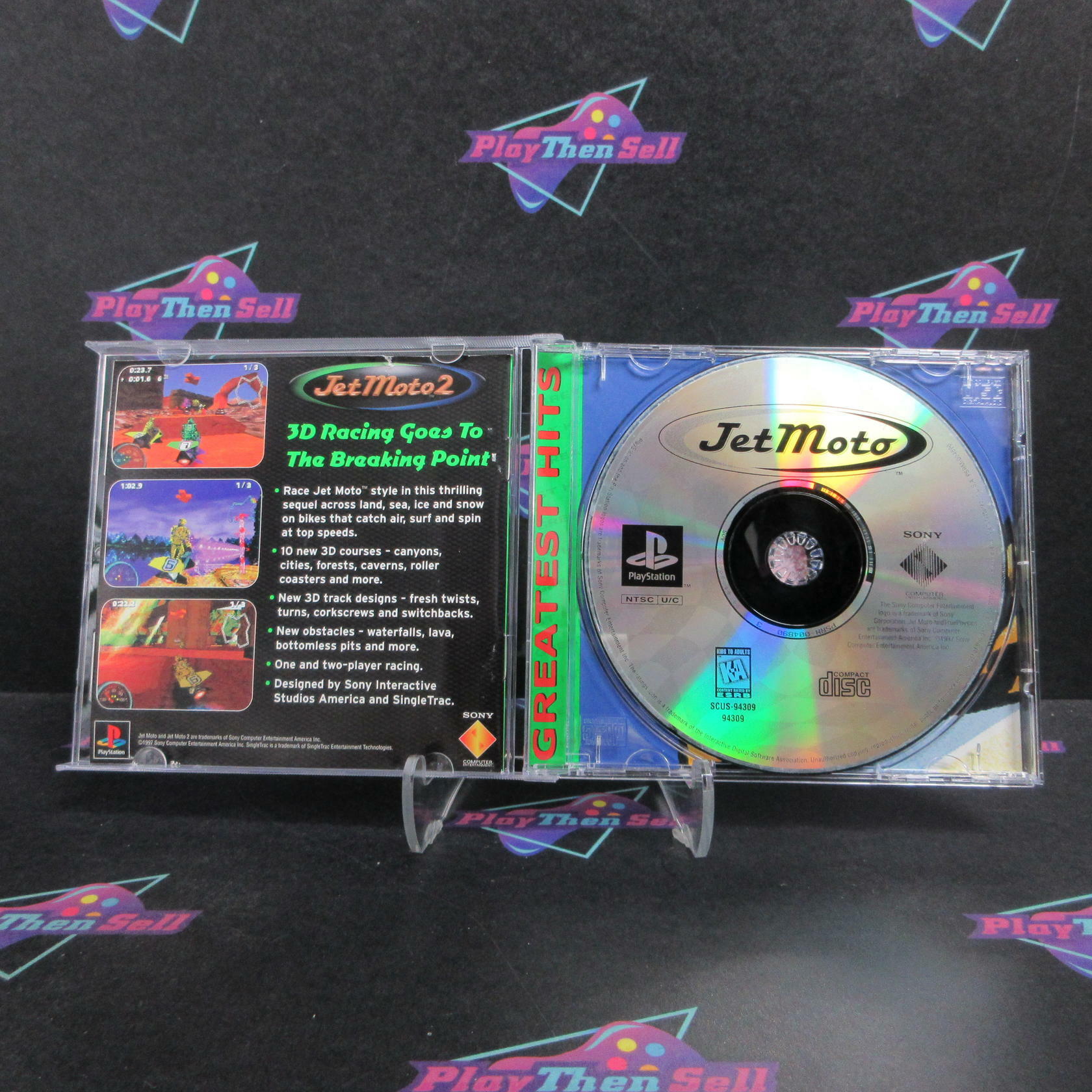 Jet Moto PS1 PlayStation 1 GH Complete - Very Good
