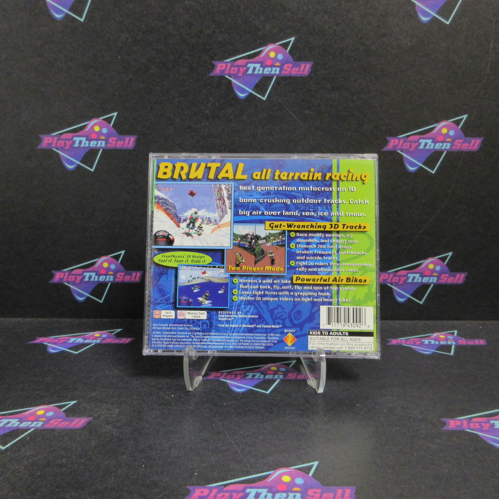 Jet Moto PS1 PlayStation 1 GH Complete - Very Good