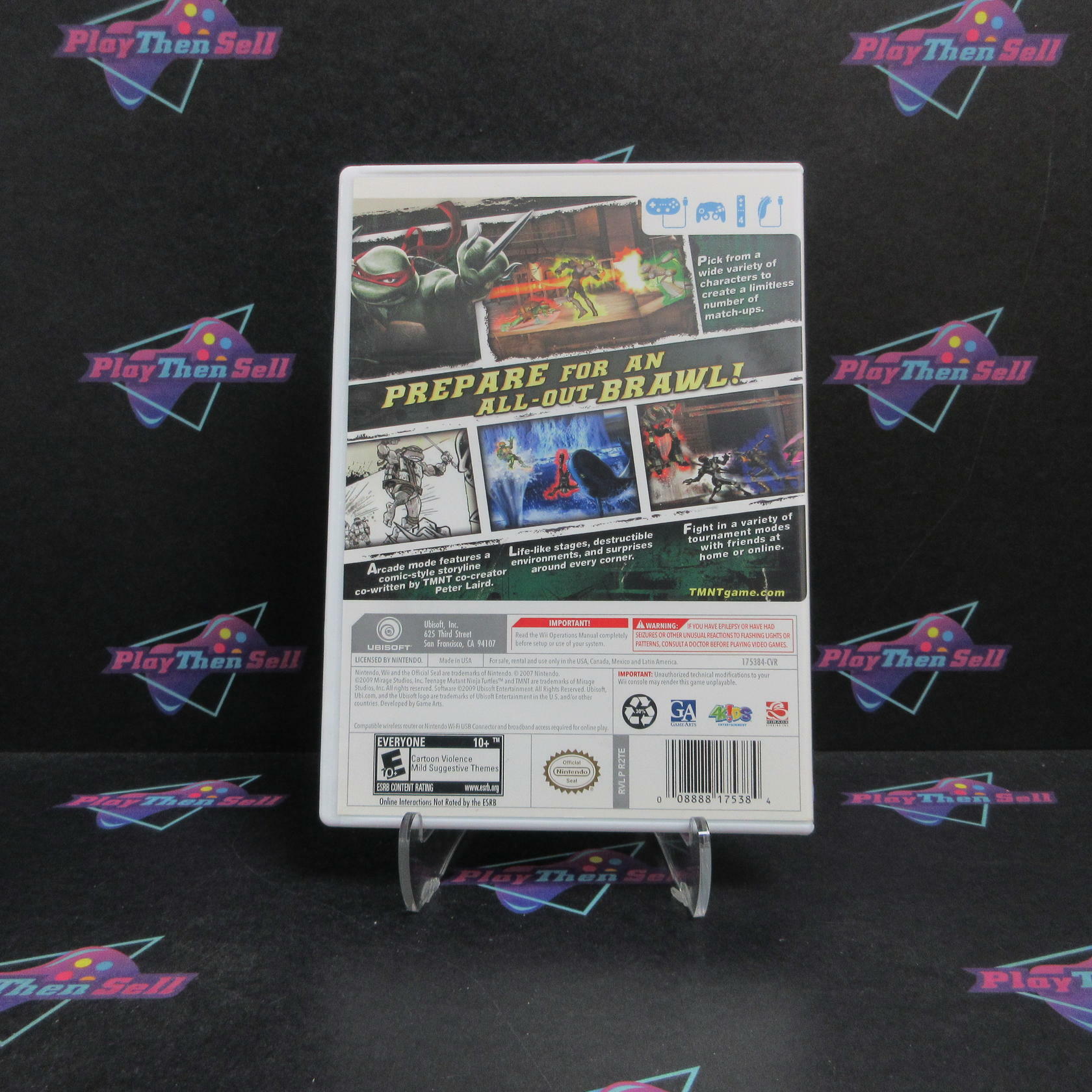 Teenage Mutant Ninja Turtles Smash Up Nintendo Wii Complete - Refurbished