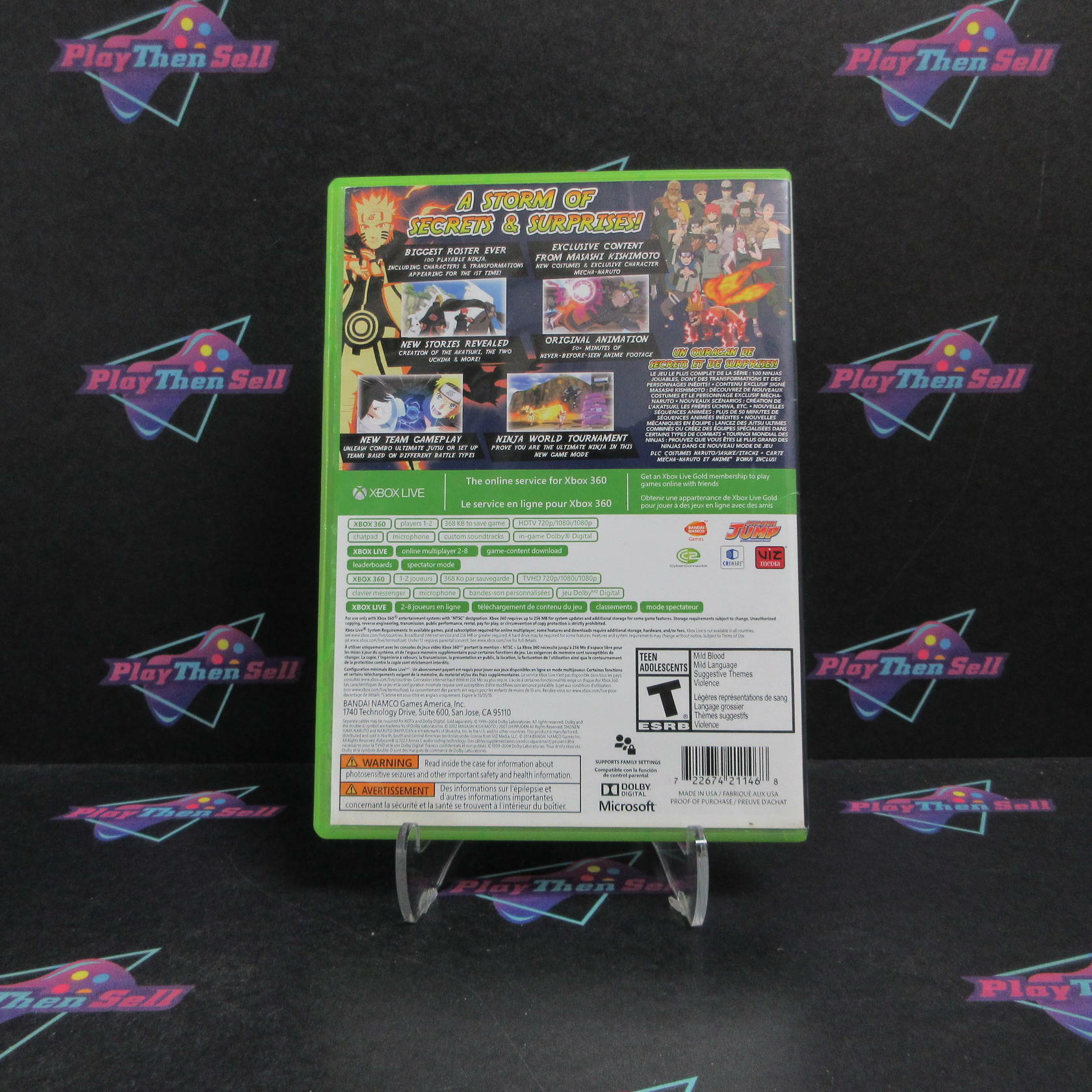 Naruto Shippuden Ultimate Ninja Storm Revolution Xbox 360 Complete - Very Good
