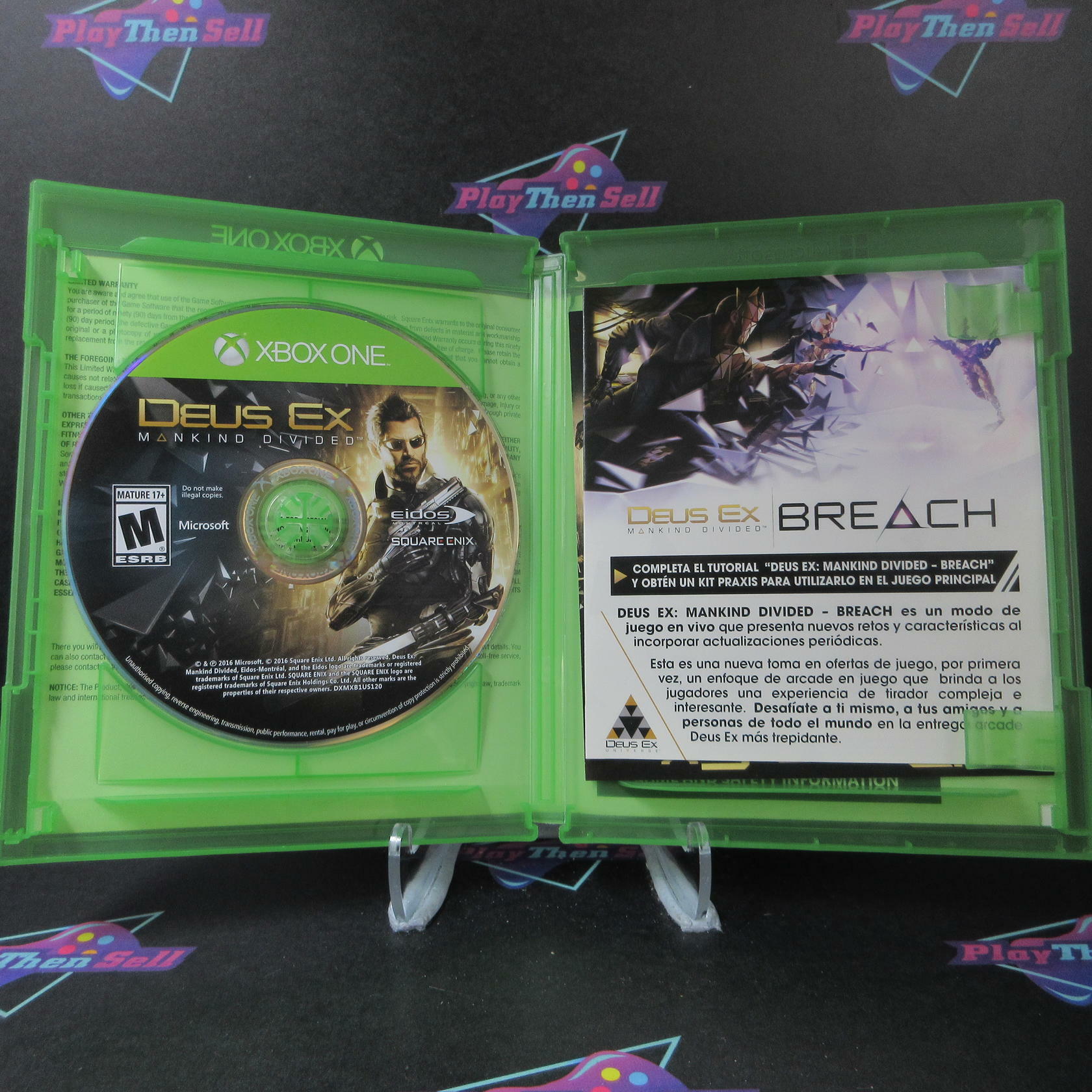 Deus Ex Mankind Divided Day One Edition Xbox One Complete - Refurbished