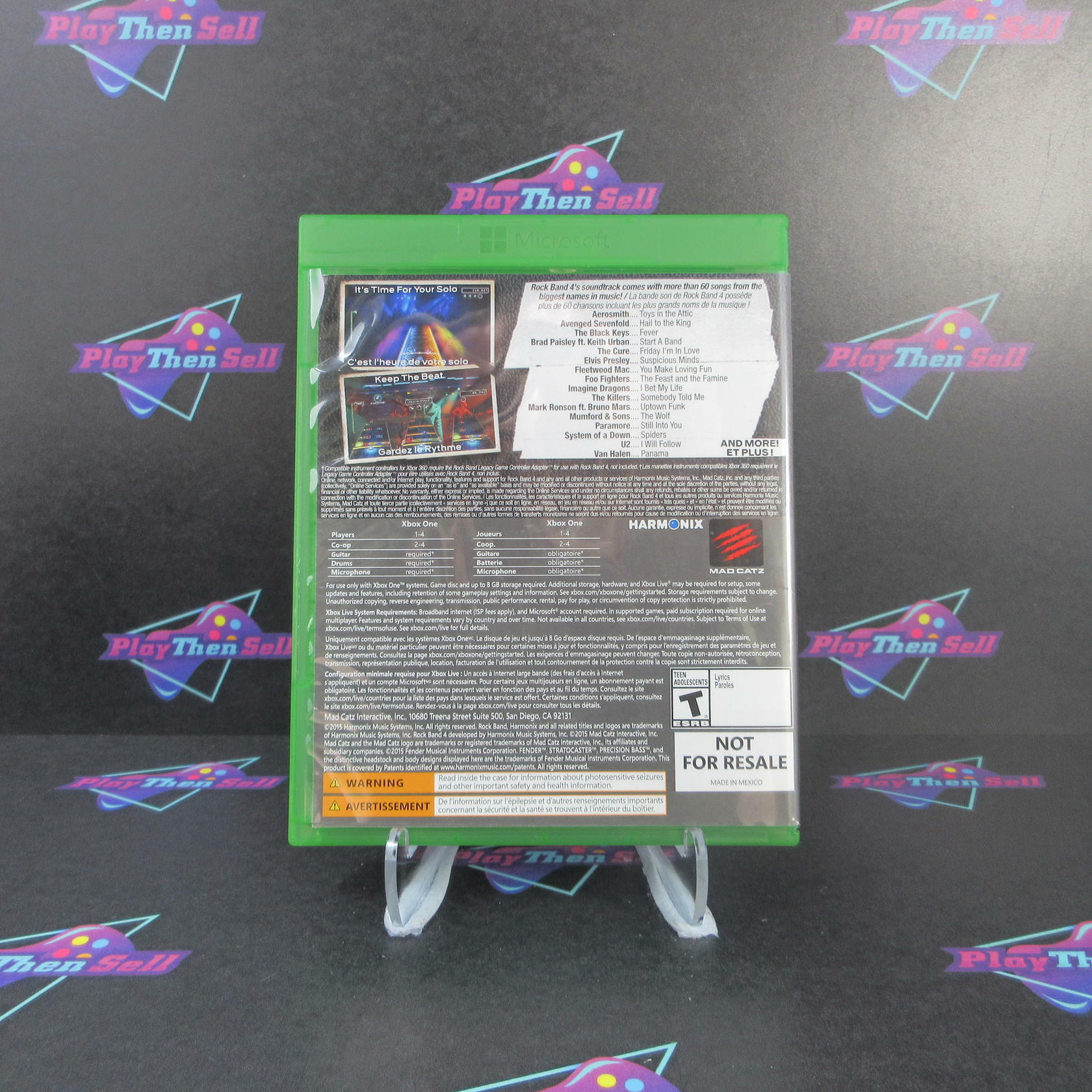 Rock Band 4 Game Xbox One Complete - Refurbished