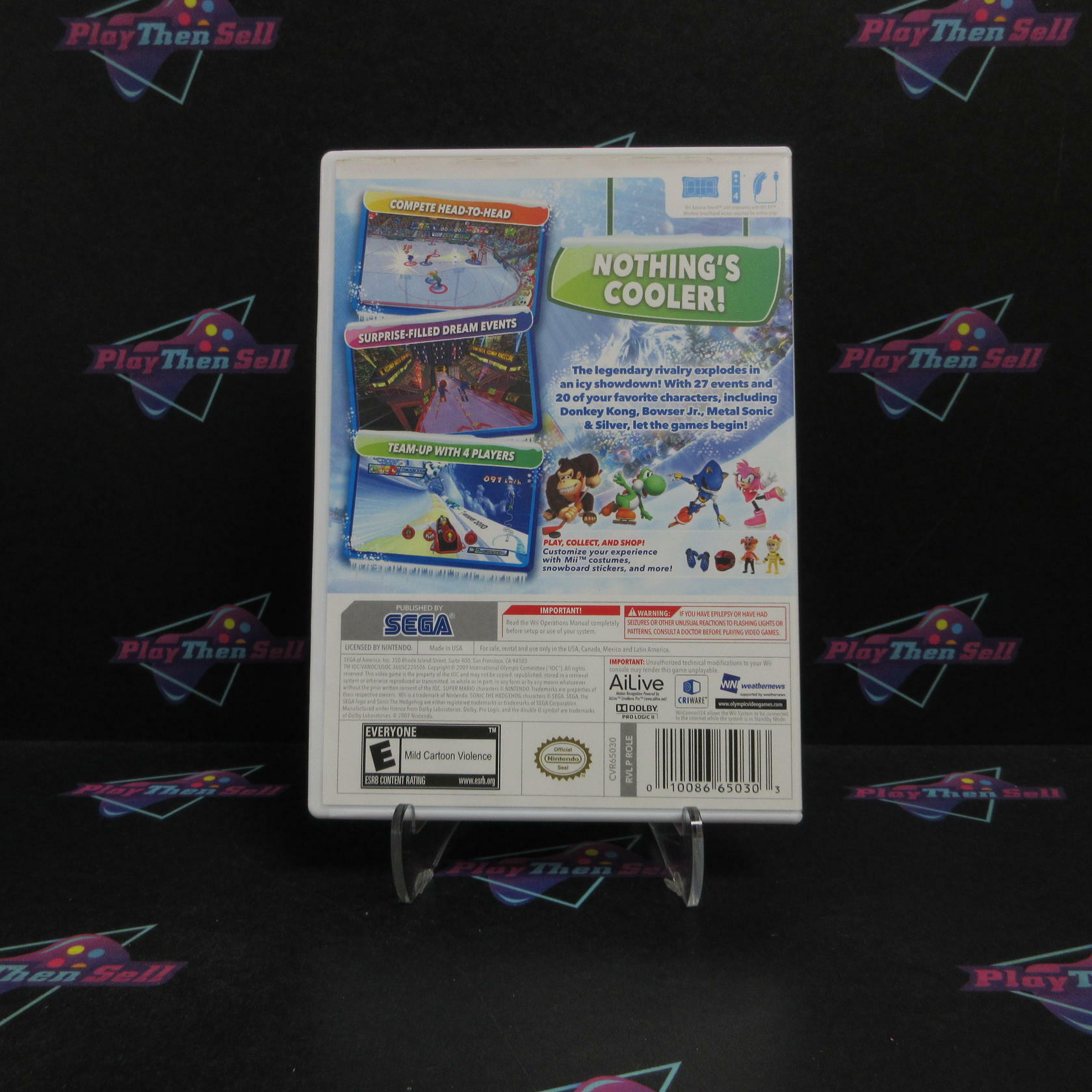Mario and Sonic at the Olympic Winter Games Nintendo Wii Complete - Very Good
