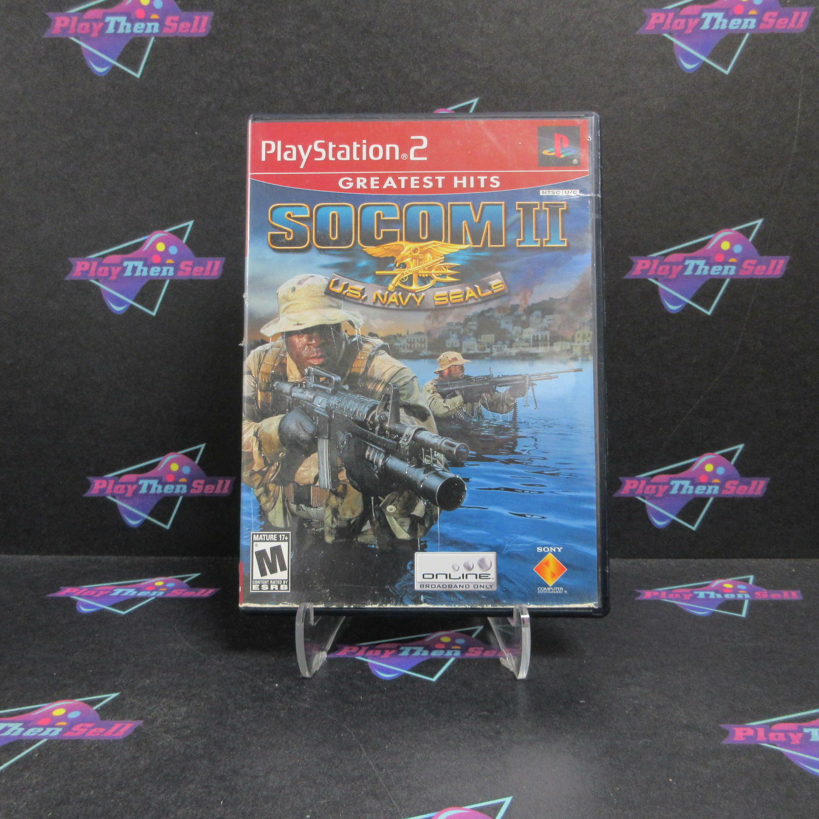 SOCOM II U.S. Navy Seals PS2 PlayStation 2 GH Complete - Very Good