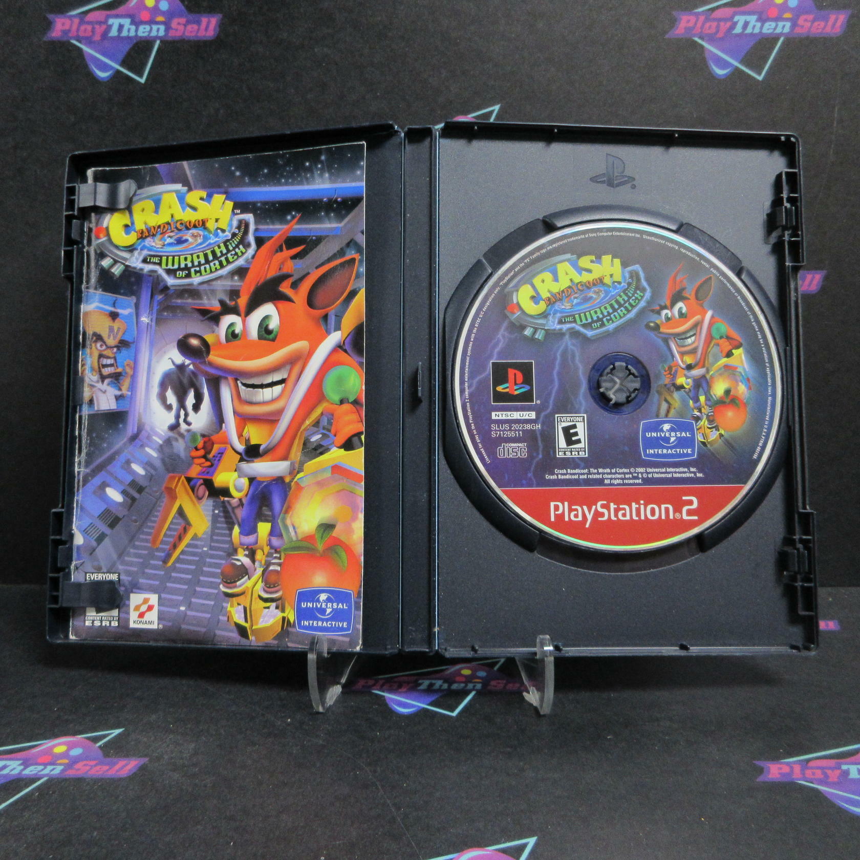 Crash Bandicoot The Wrath of Cortex PS2 GH + Reg Card Complete - Very Good