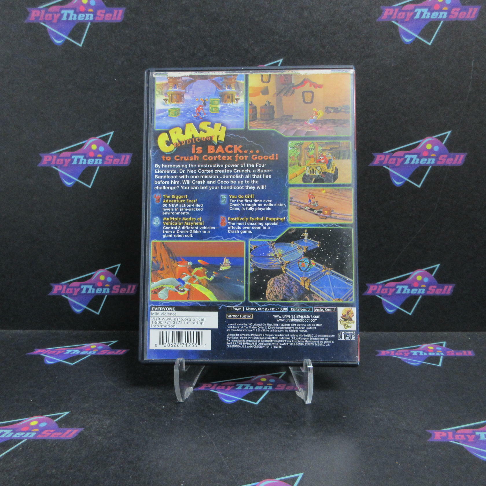 Crash Bandicoot The Wrath of Cortex PS2 GH + Reg Card Complete - Very Good