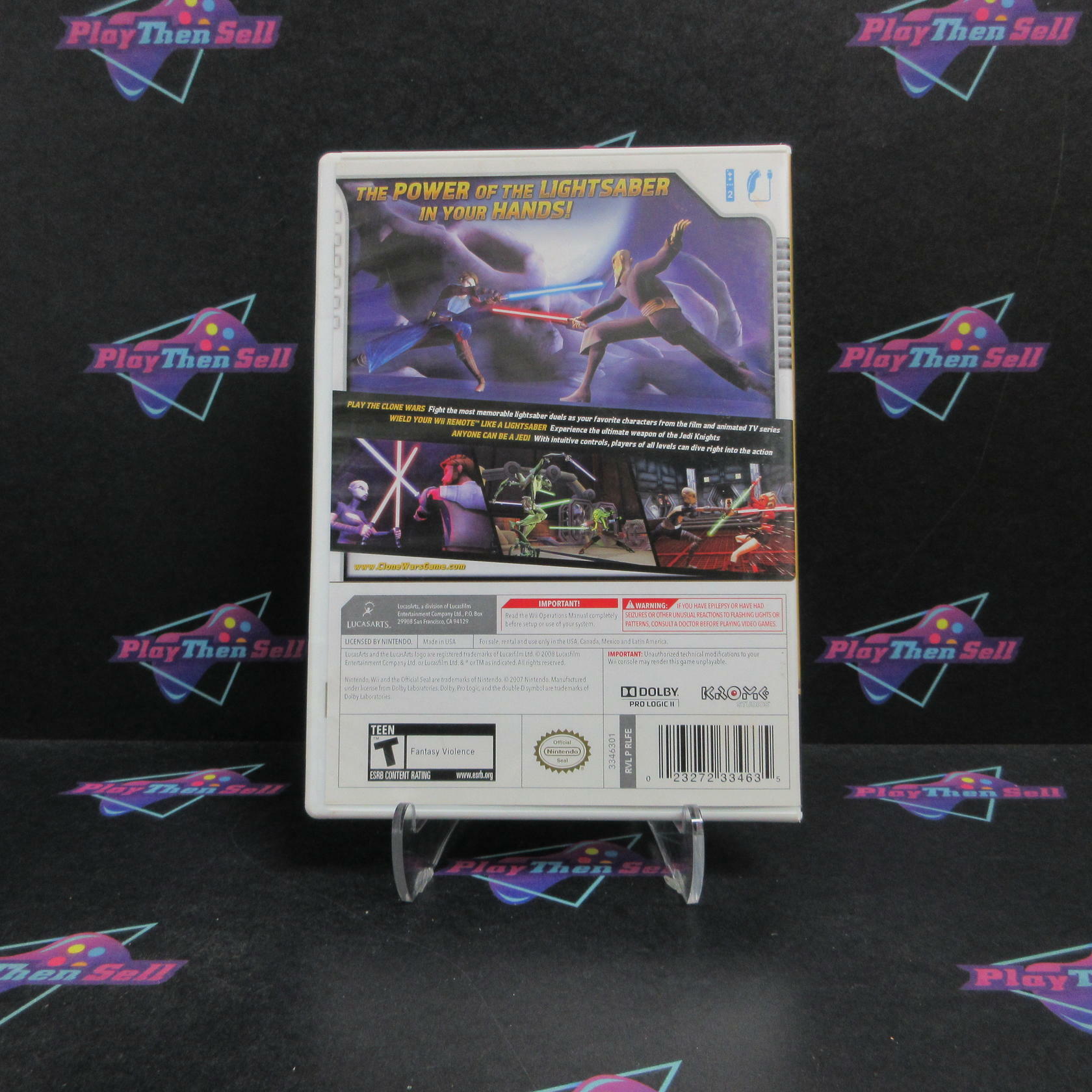 Star Wars the Clone Wars Lightsaber Duels Nintendo Wii Complete - Very Good