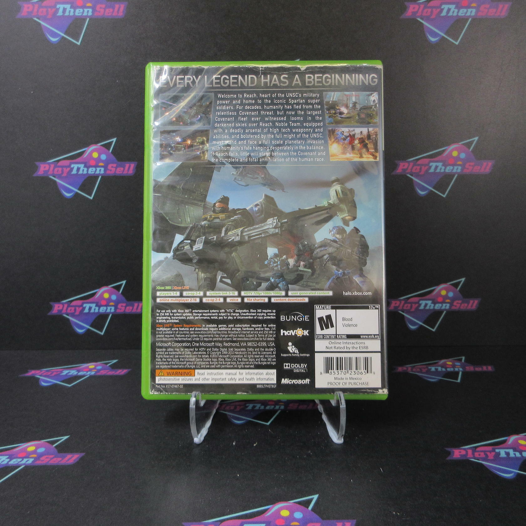 Halo Reach Xbox 360 Complete - Very Good