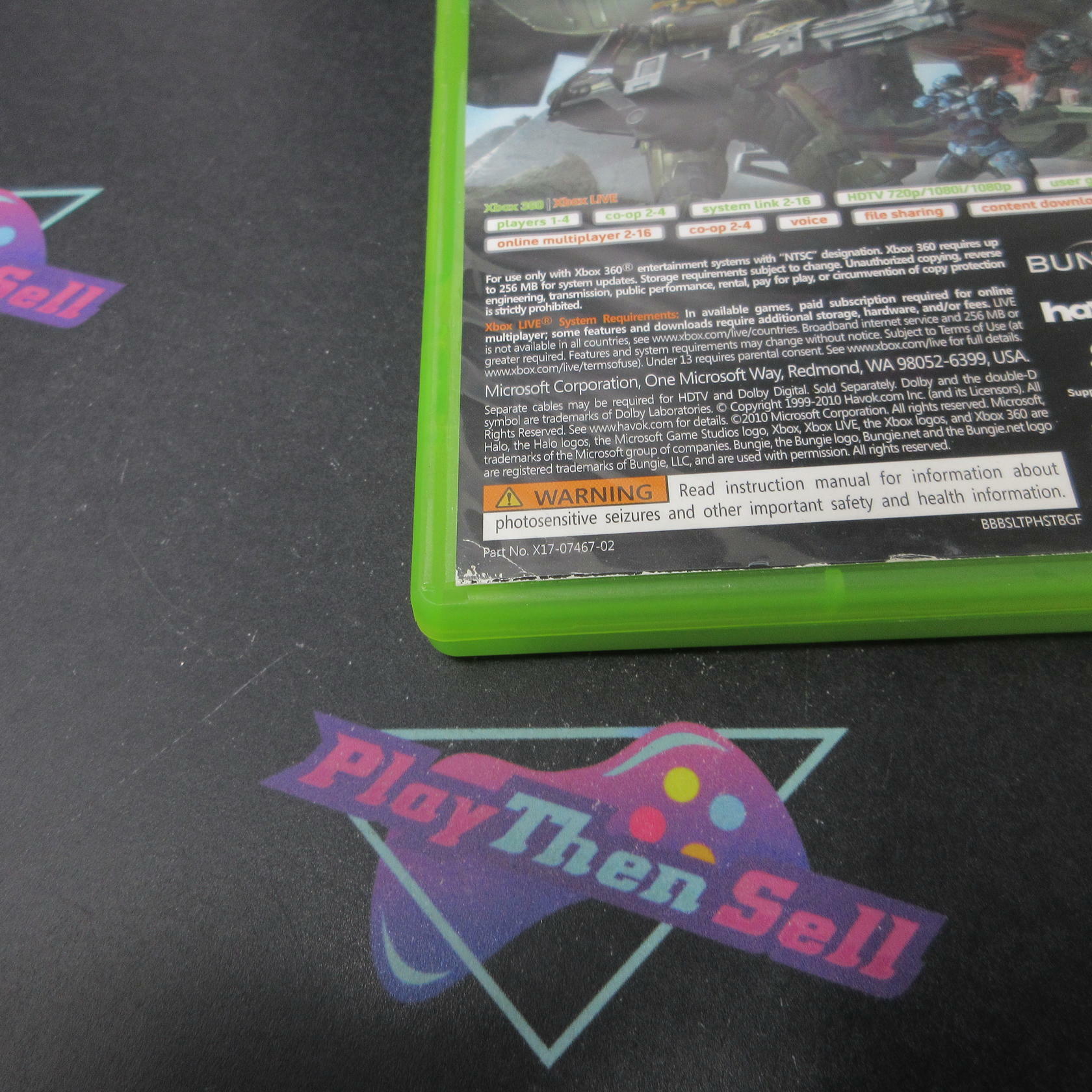 Halo Reach Xbox 360 Complete - Very Good