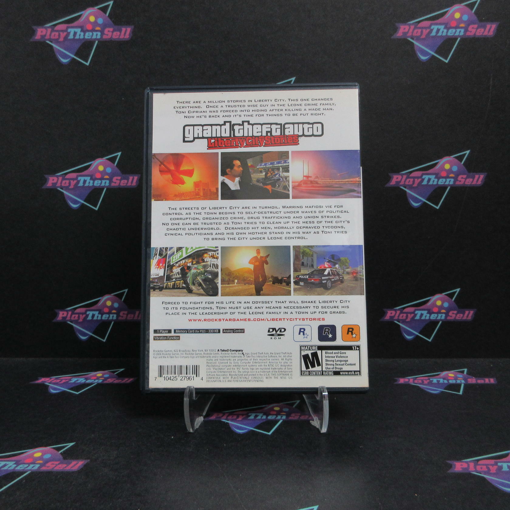 Grand Theft Auto Liberty City Stories PS2 PlayStation 2 Complete - Very Good