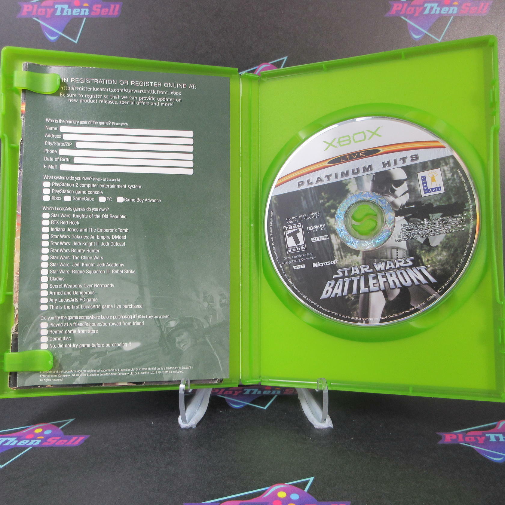 Star Wars Battlefront PH Xbox + Reg Card Complete - Refurbished