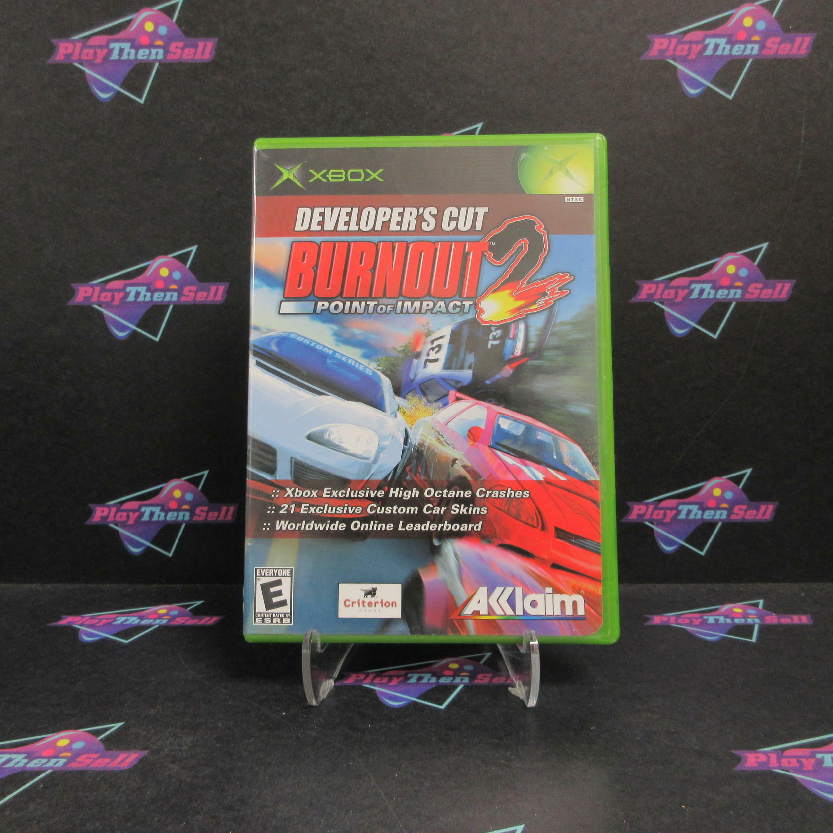 Burnout 2 Point of Impact Developer's Cut Xbox + Reg Card Complete - Refurbished