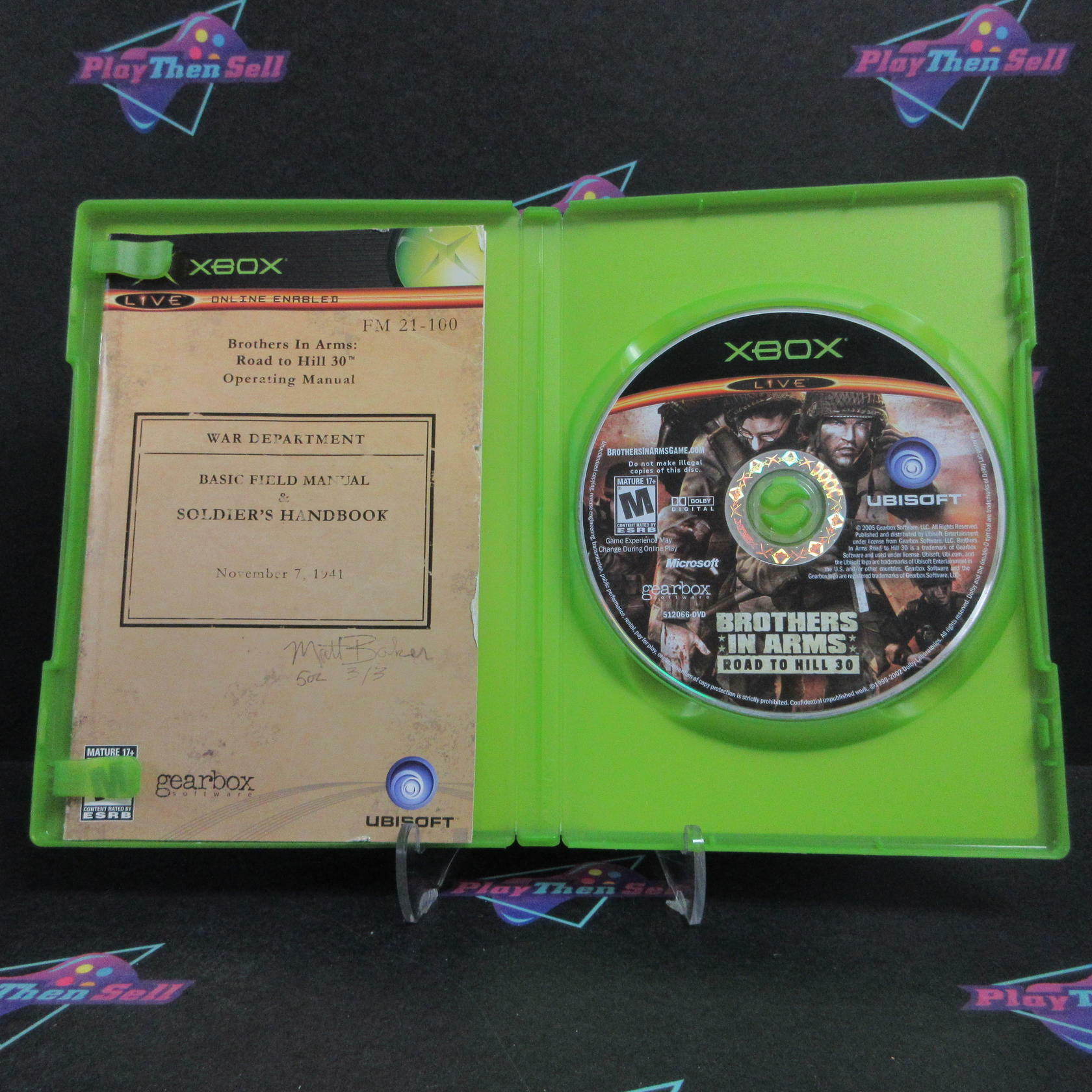 Brothers in Arms Road to Hill 30 Xbox + Poster Complete - Very Good