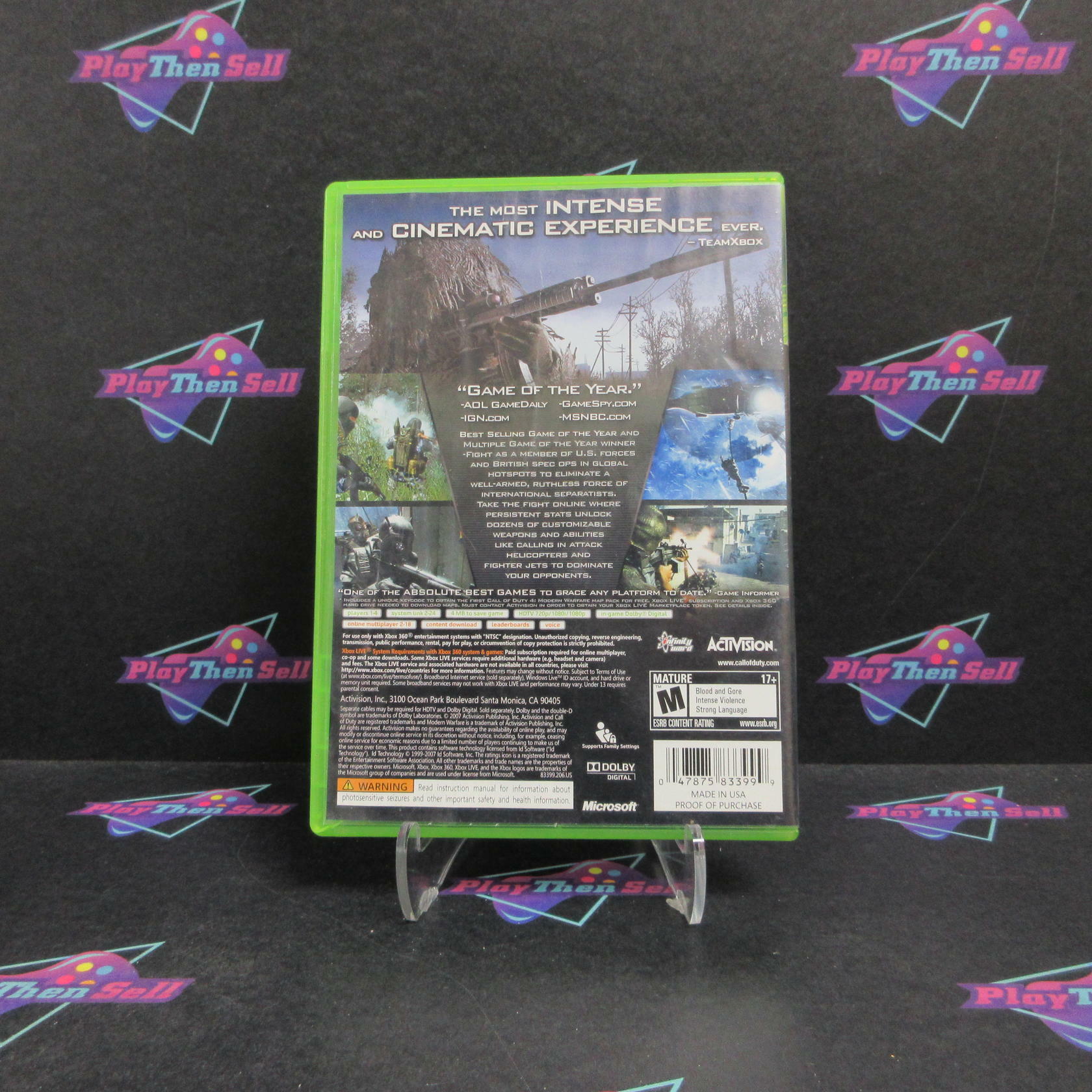 Call of Duty 4 Modern Warfare GOTY Xbox 360 Complete - Very Good
