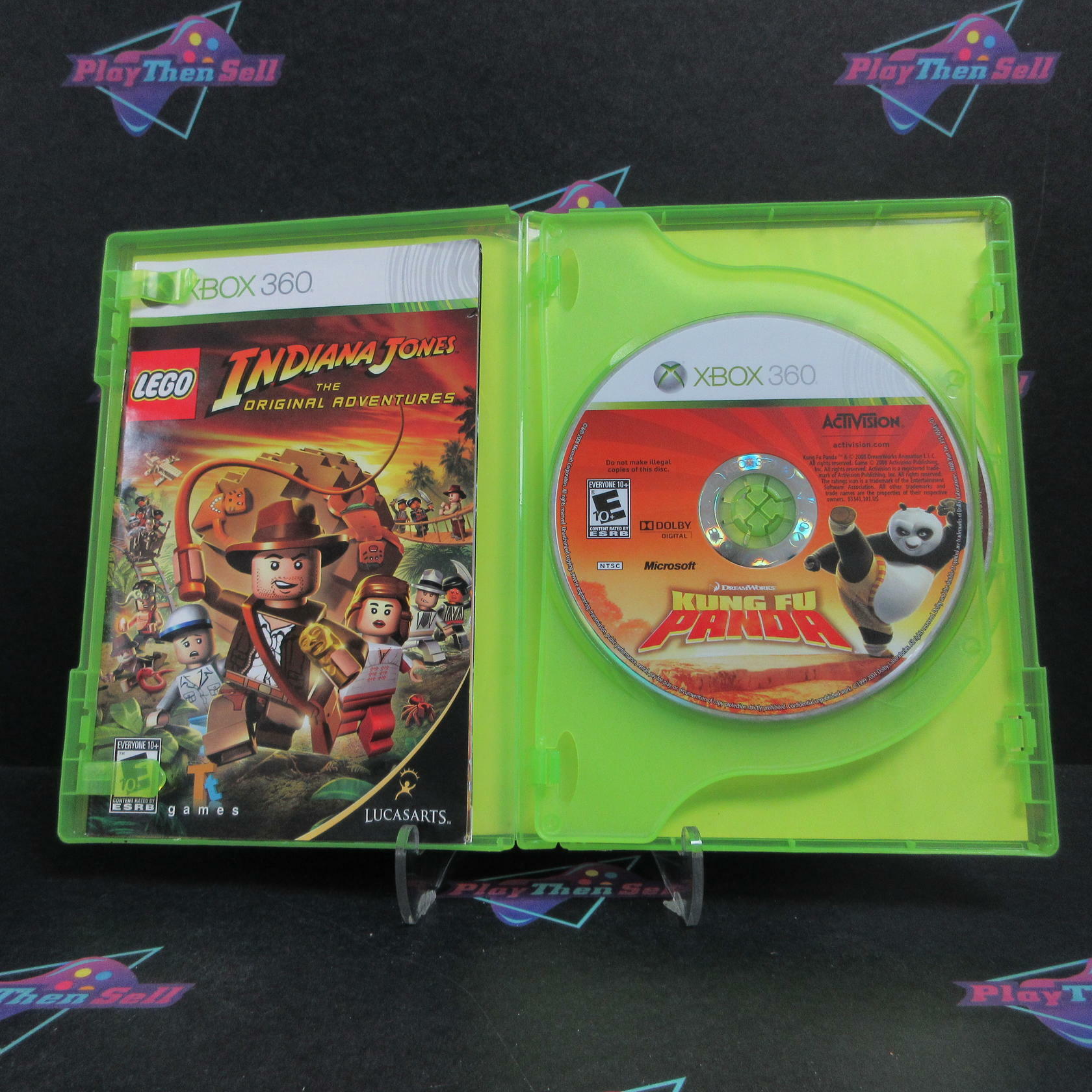 Lego Indiana Jones + Kung Fu Panda Combo Pack Xbox 360 Complete - Very Good