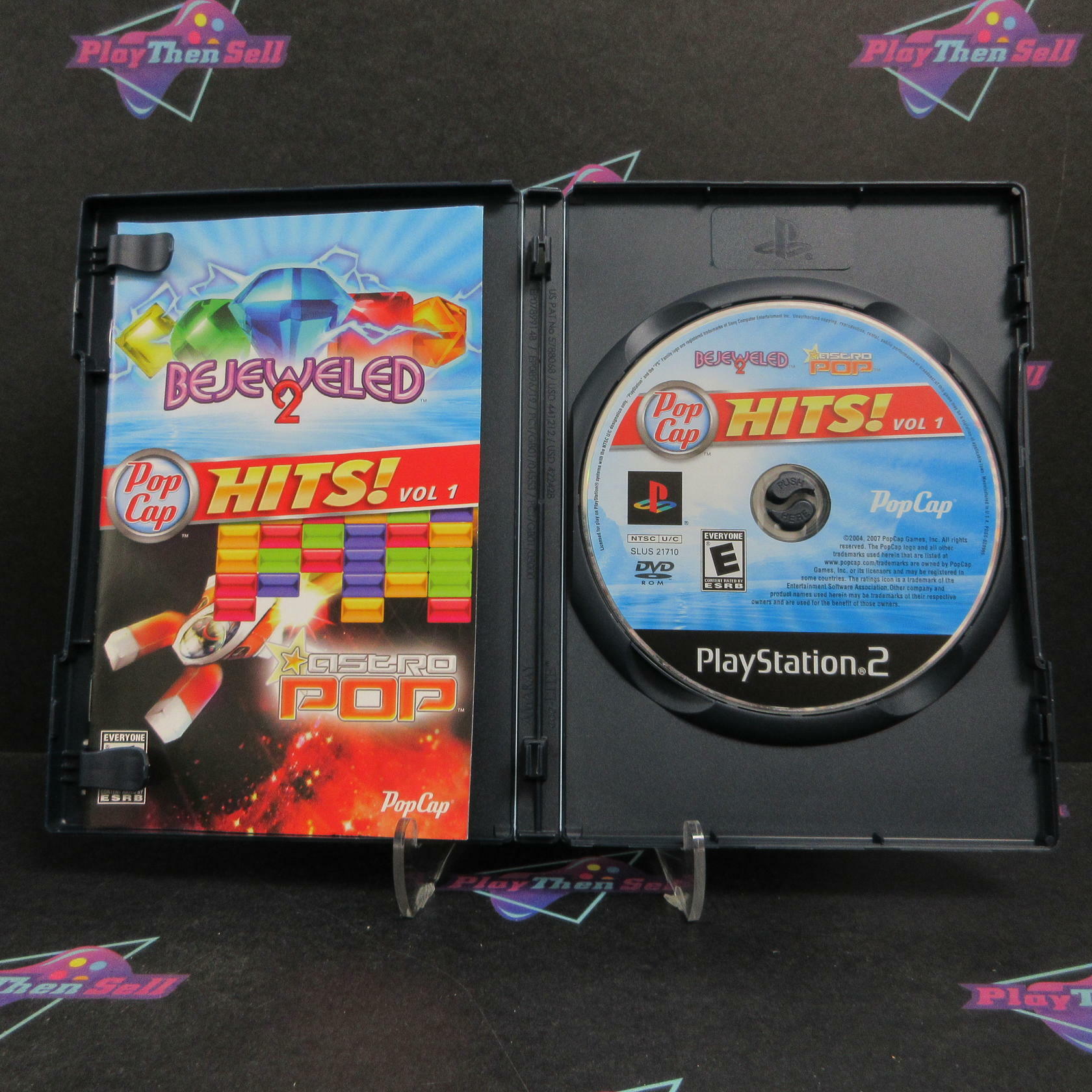 Bejeweled 2 / Astro Pop - Pop Cap Hits PS2 + Poster Complete - Very Good