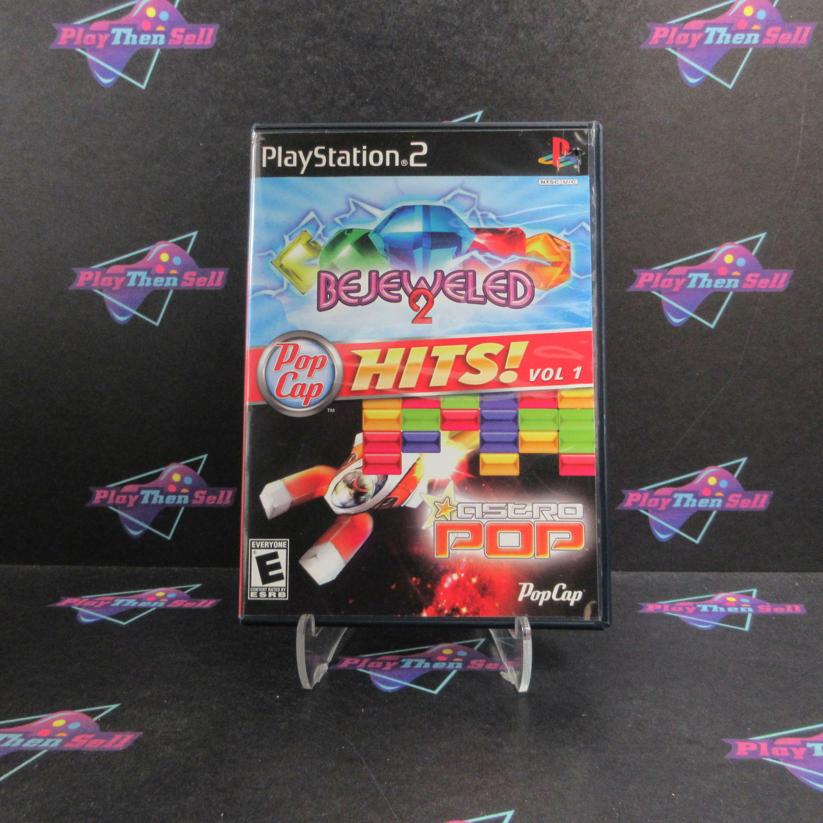 Bejeweled 2 / Astro Pop - Pop Cap Hits PS2 + Poster Complete - Very Good