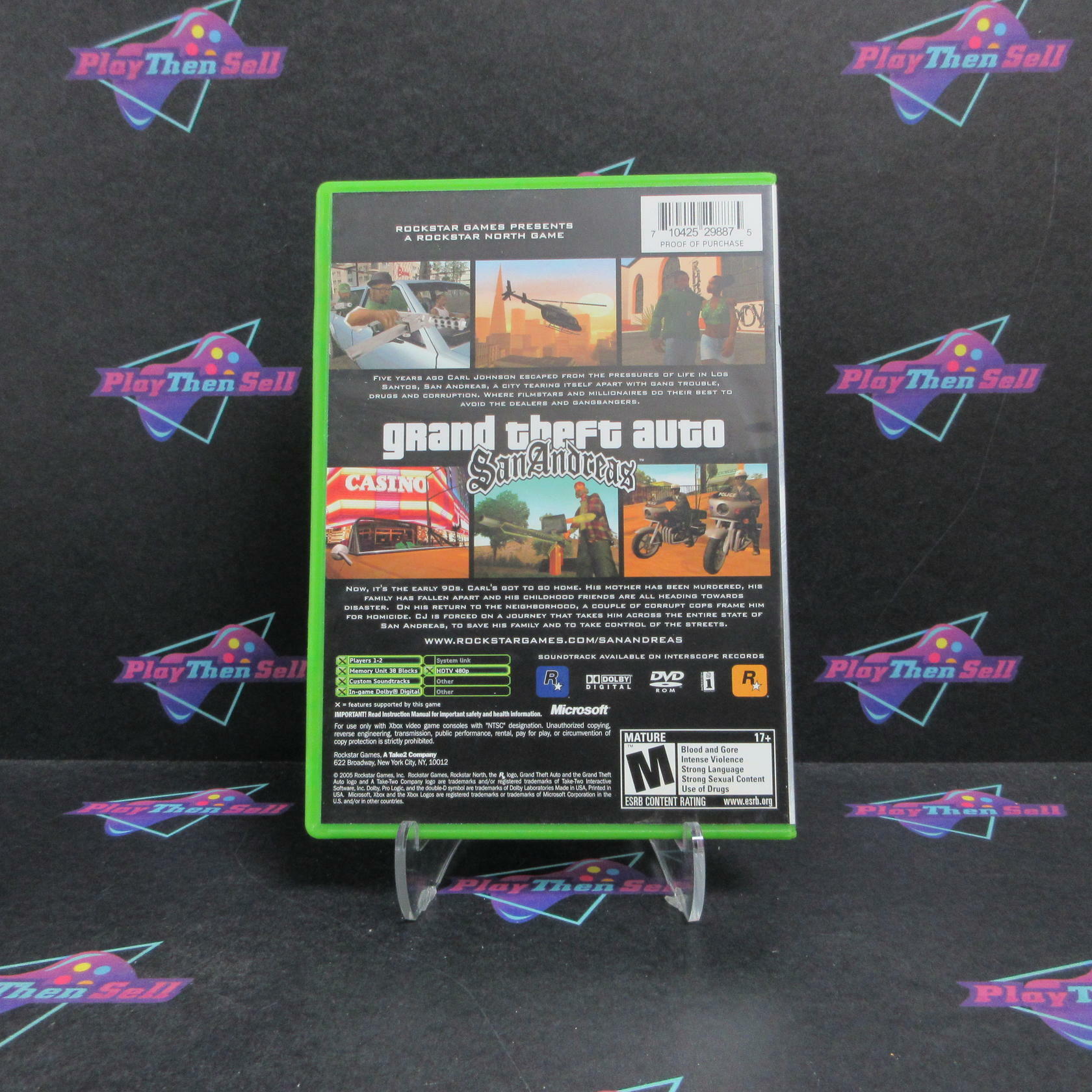 Grand Theft Auto San Andreas Xbox PH Complete - Very Good