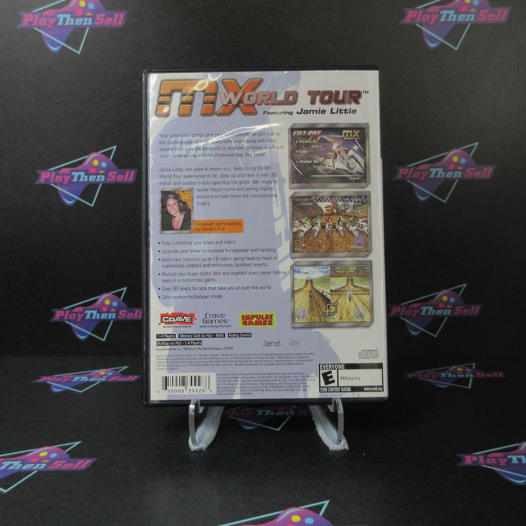 MX World Tour Featuring Jamie Little PS2 PlayStation 2 Complete - Excellent