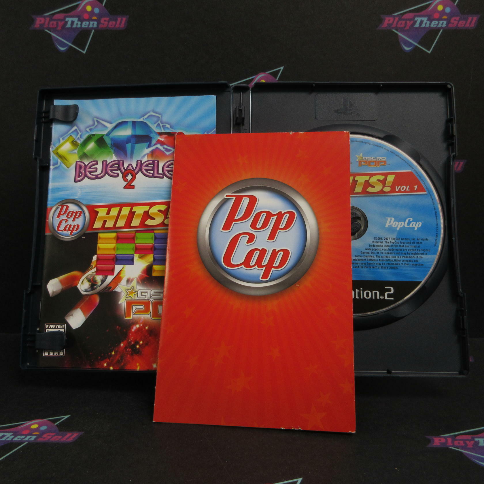 Bejeweled 2 / Astro Pop - Pop Cap Hits PS2 + Poster Complete - Very Good