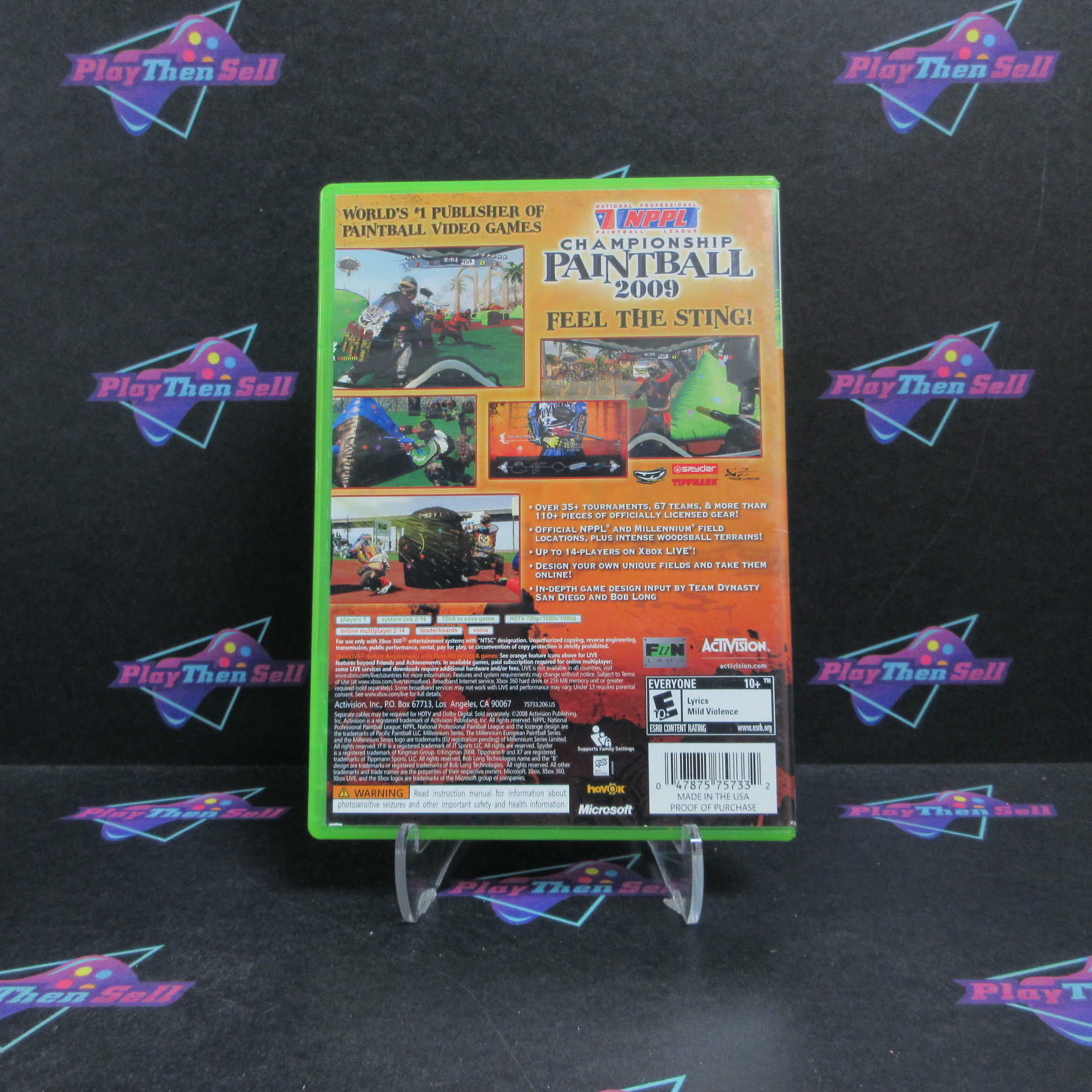 NPPL Championship Paintball 2009 Xbox 360 Complete - Very Good