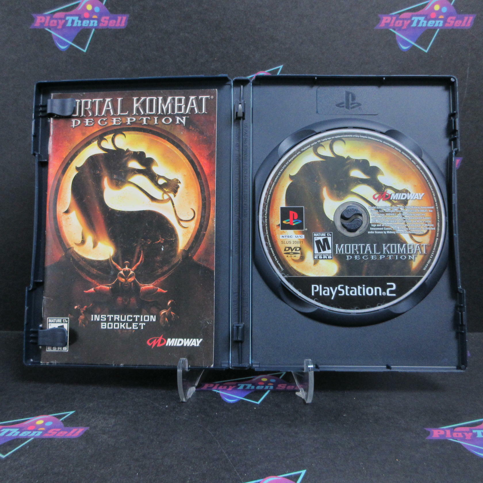 Mortal Kombat Deception PS2 PlayStation 2 + Reg Card Complete - Very Good