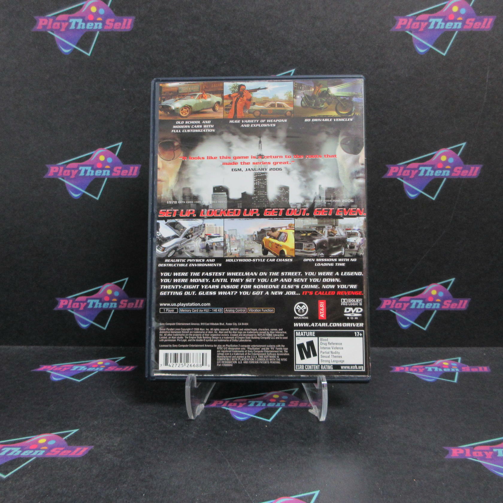 Driver Parallel Lines PS2 PlayStation 2 Complete - Very Good