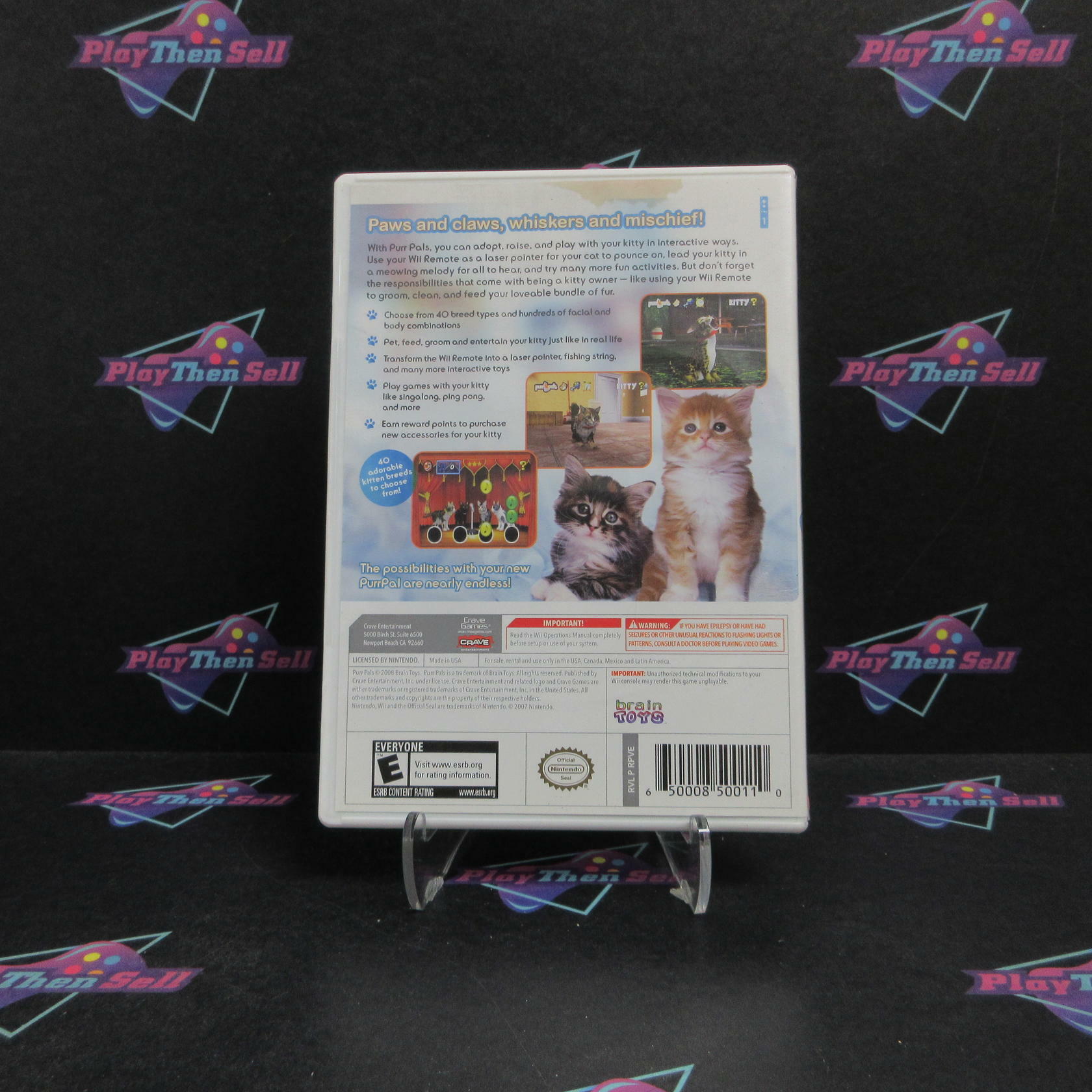 Purr Pals Nintendo Wii Complete - Very Good