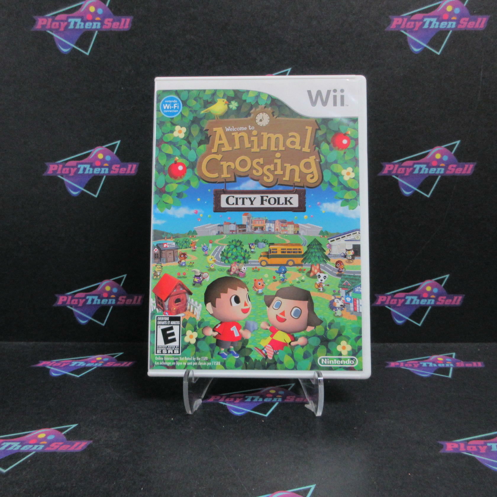 Animal Crossing City Folk Nintendo Wii Complete - Very Good