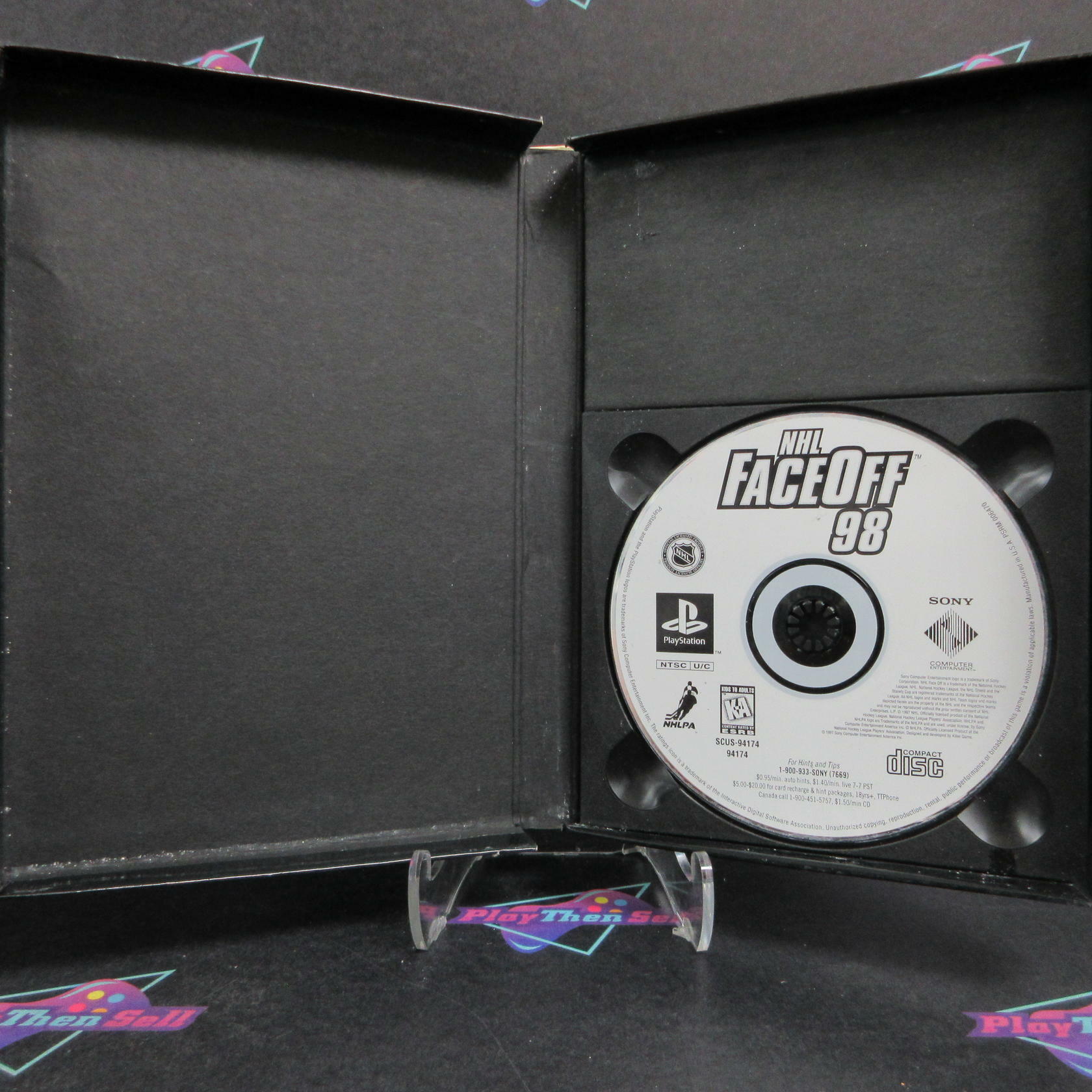 NHL Face Off Longbox PS1 PlayStation 1 - Very Good