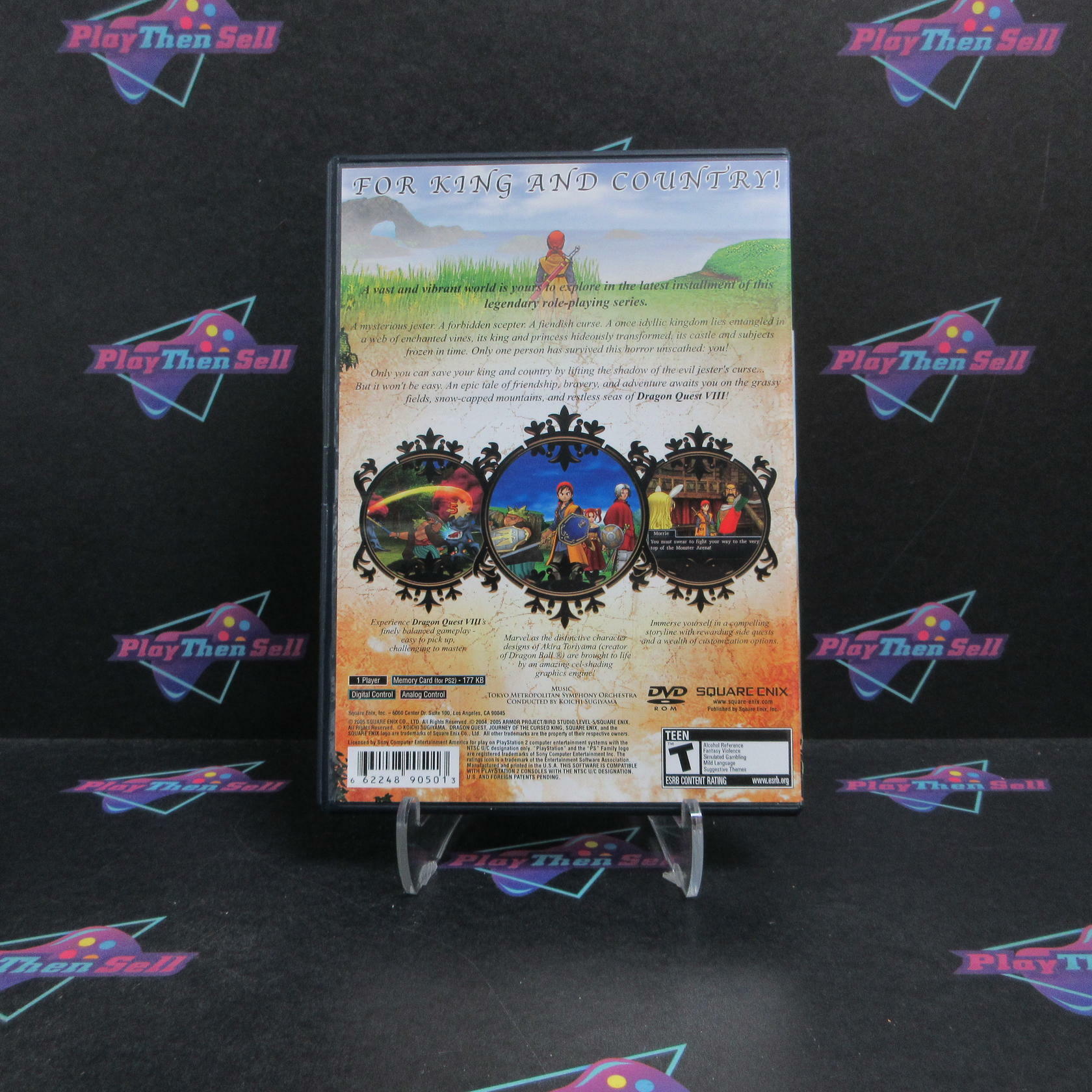 Dragon Quest VIII Journey of the Cursed King PS2 PlayStation 2 +Demo - Very Good