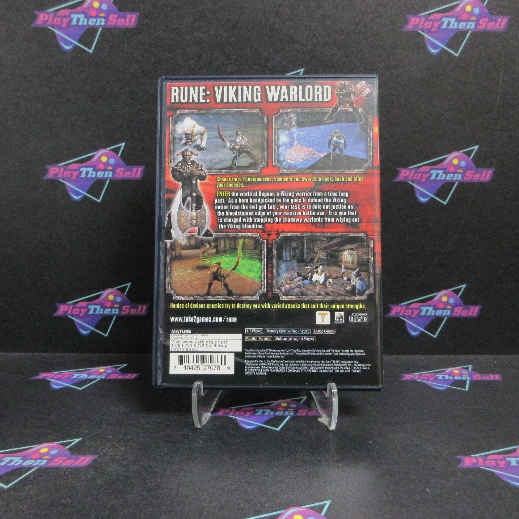 Rune Viking Warlord PS2 PlayStation 2 Complete - Excellent