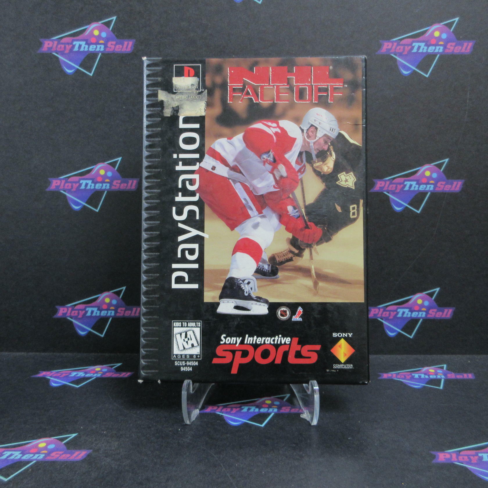NHL Face Off Longbox PS1 PlayStation 1 - Very Good